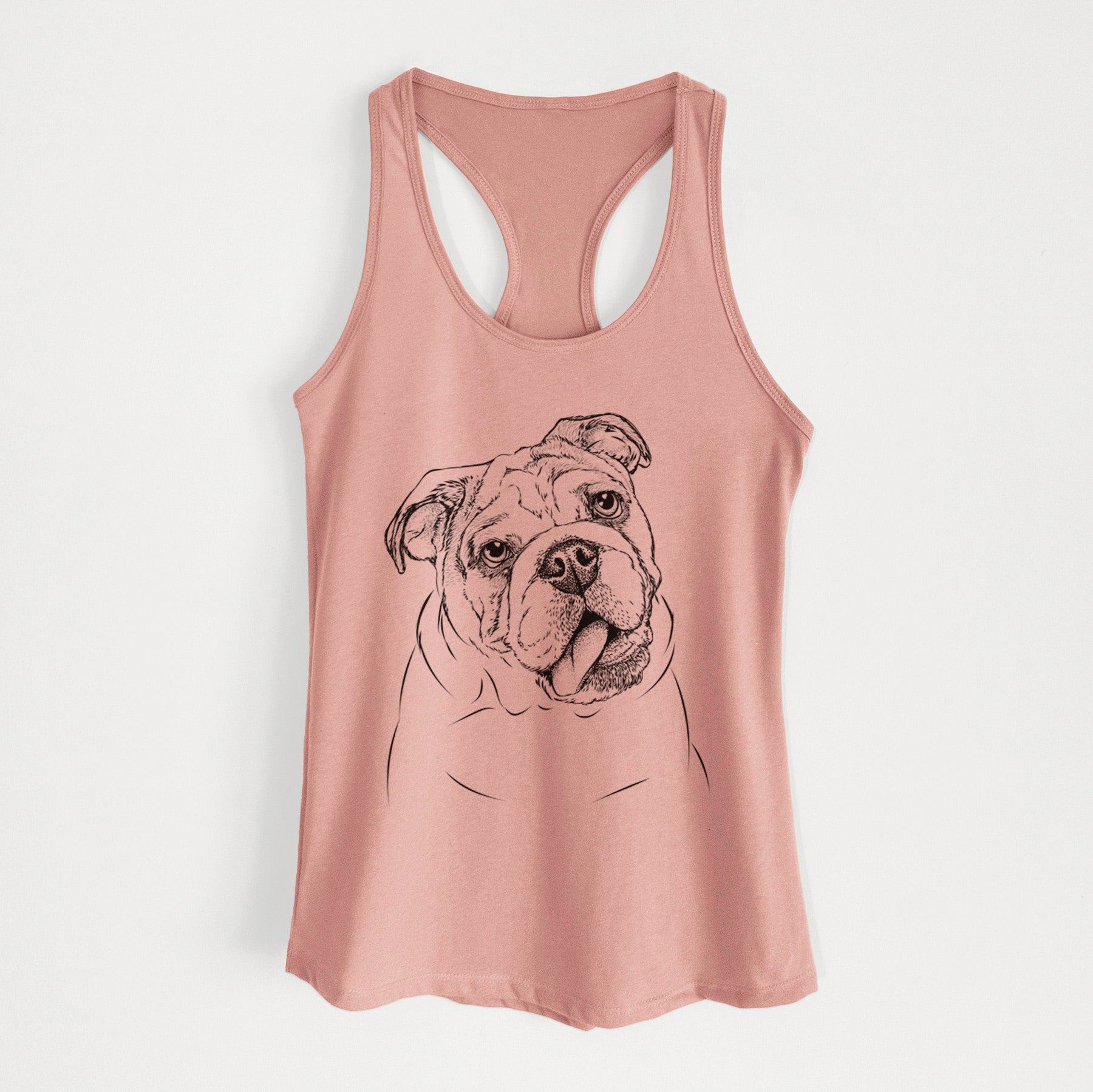 Benson the English Bulldog - Women's Racerback Tanktop