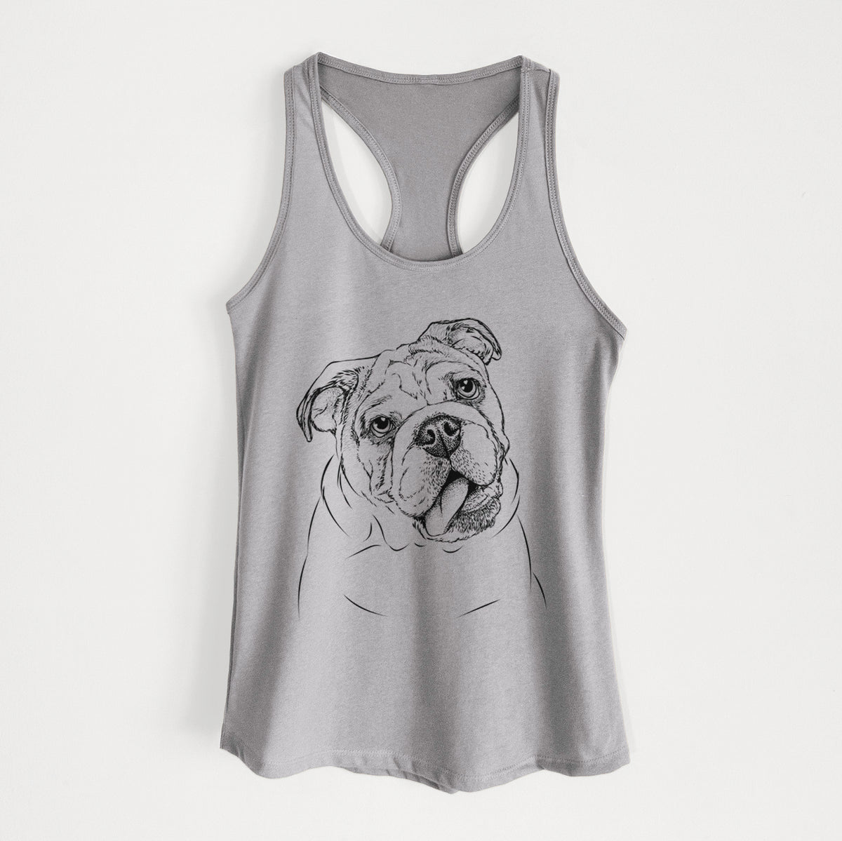 Benson the English Bulldog - Women&#39;s Racerback Tanktop