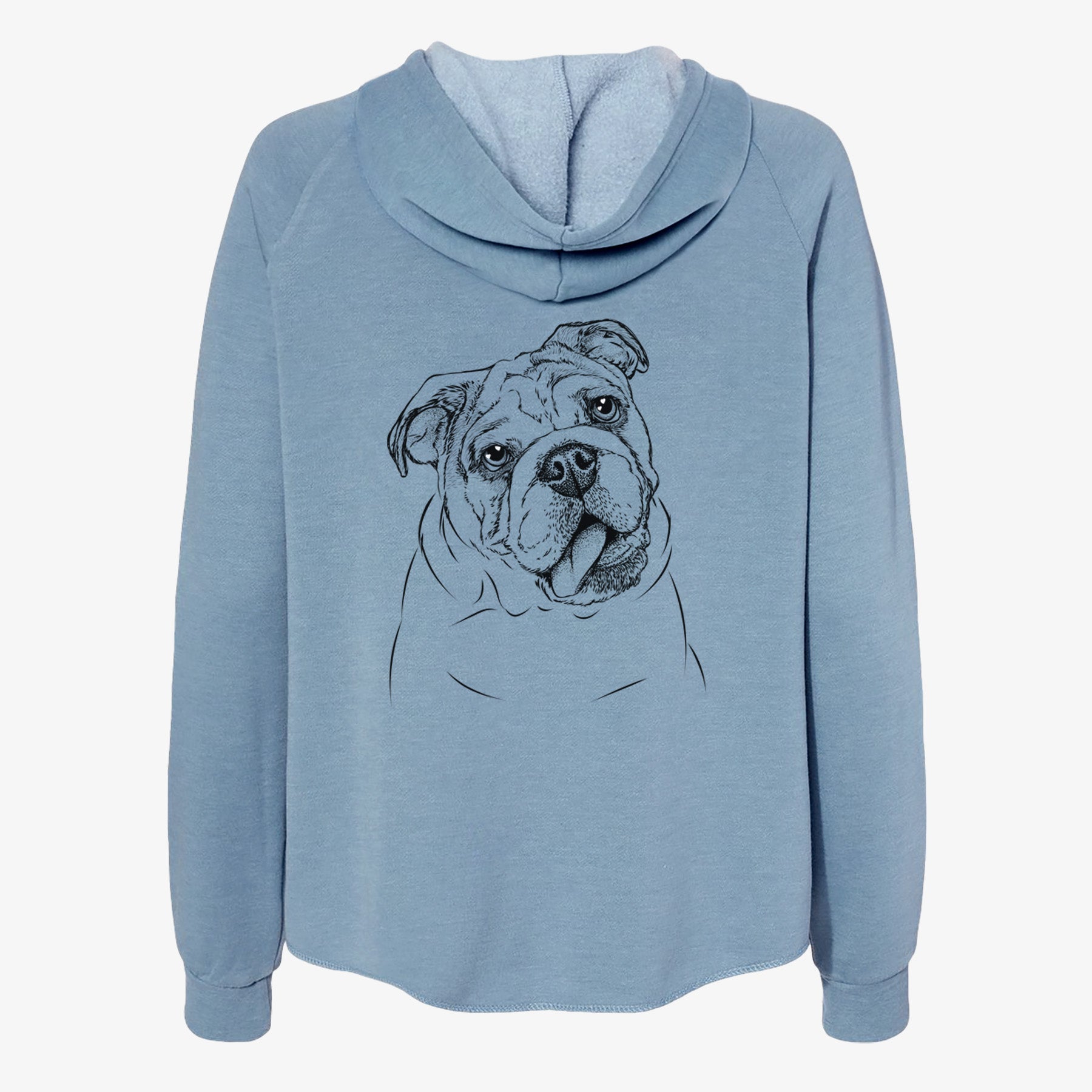 Benson the English Bulldog - Women's Cali Wave Zip-Up Sweatshirt