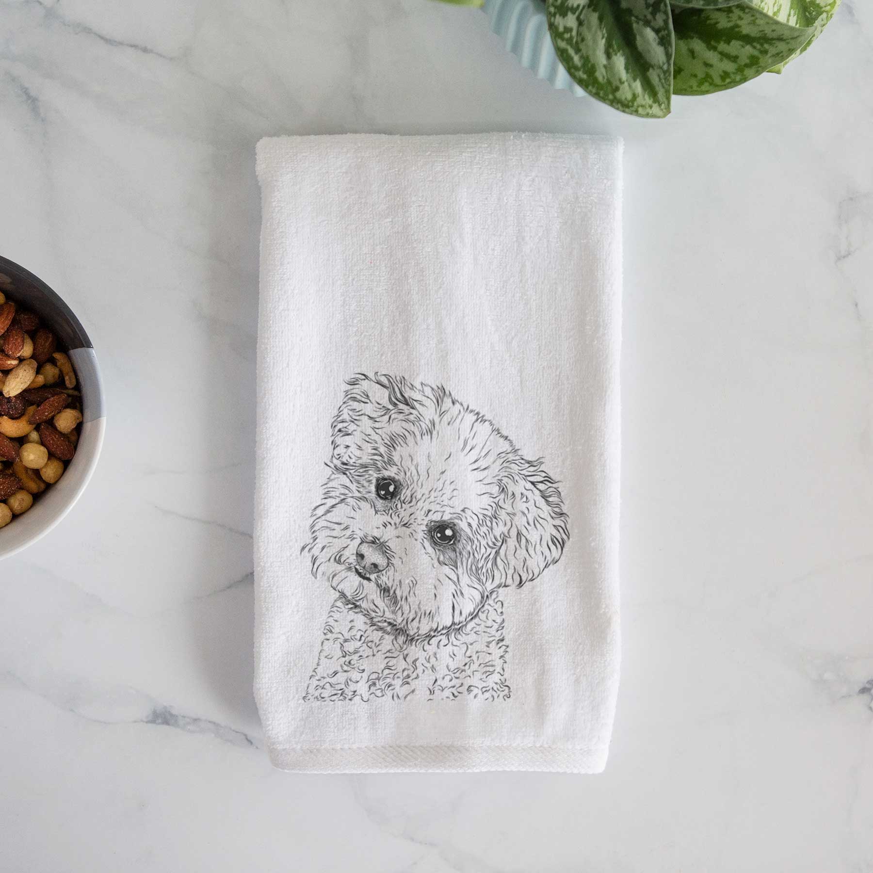 Bento the Bolognese Decorative Hand Towel