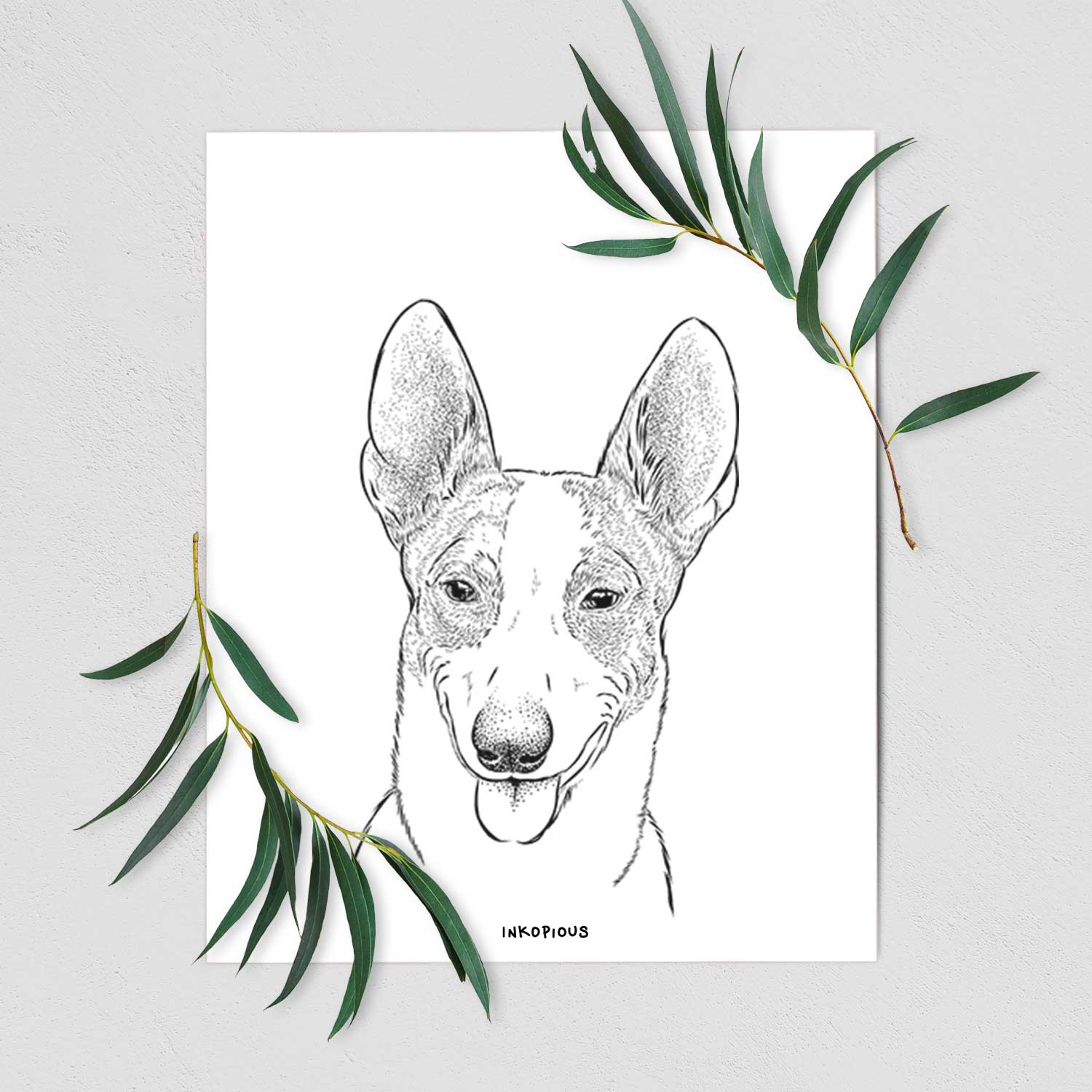 Berlin the Carolina Dog Art Print