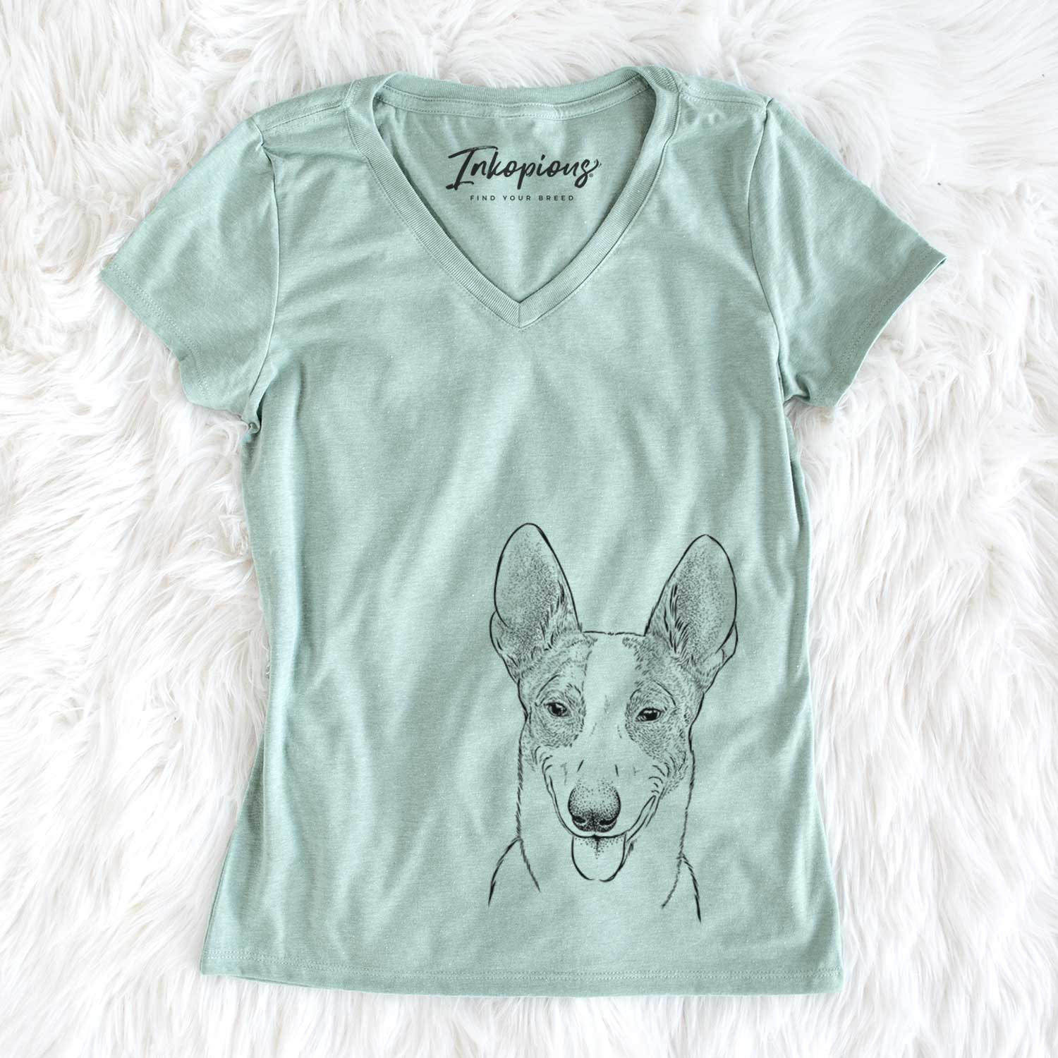 Bare Berlin the Carolina Dog - Women's V-neck Shirt