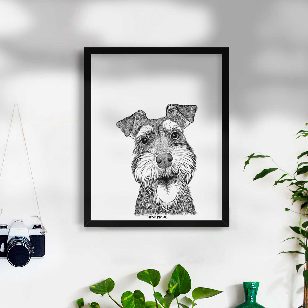Bernadette the Mini Schnauzer Art Print
