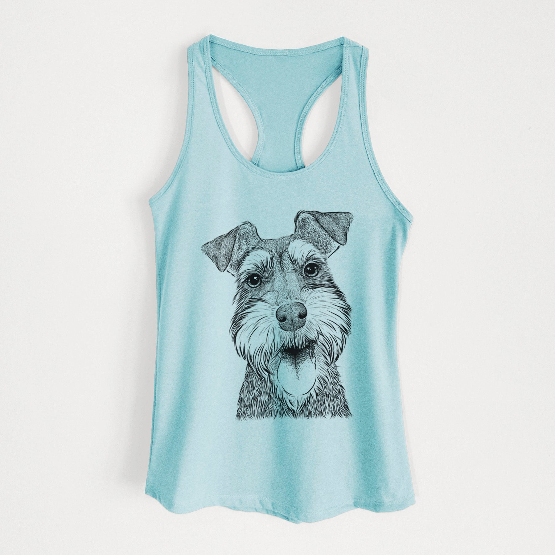 Bernadette the Mini Schnauzer - Women's Racerback Tanktop