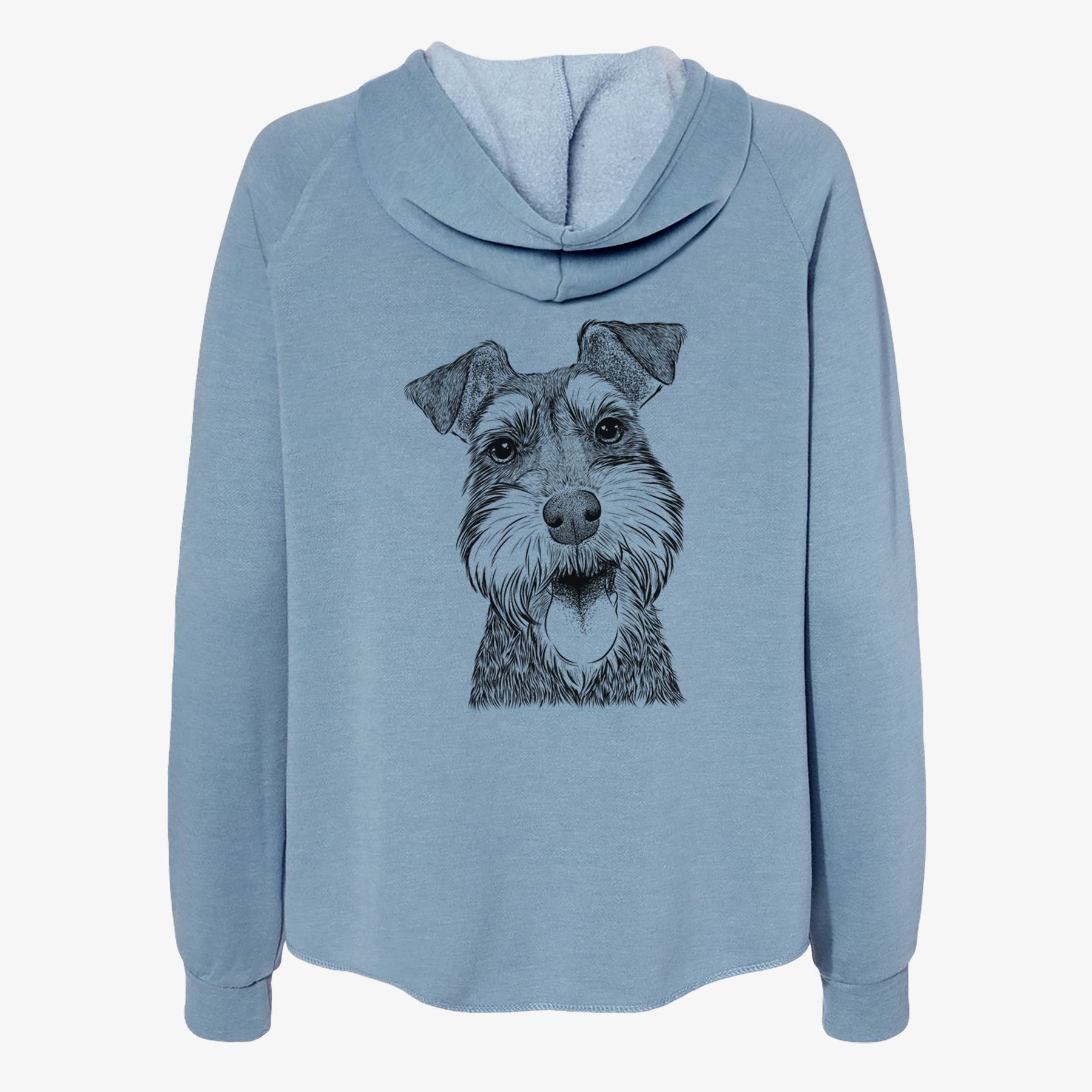 Bernadette the Mini Schnauzer - Women's Cali Wave Zip-Up Sweatshirt