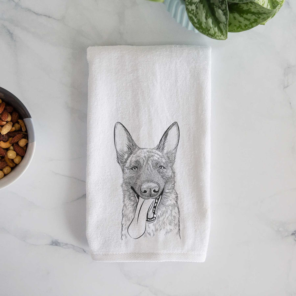 Bessa the Dutch Shepherd Decorative Hand Towel