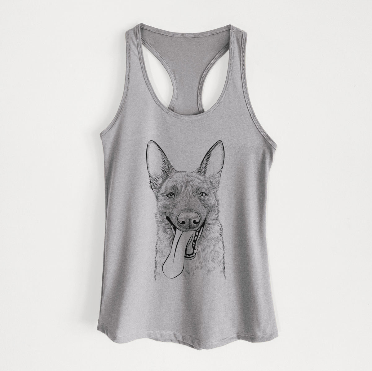 Bessa the Dutch Shepherd - Women&#39;s Racerback Tanktop