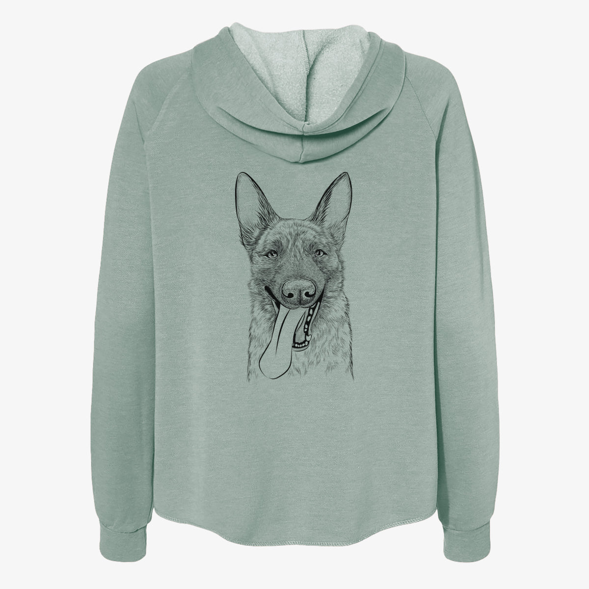 Bessa the Dutch Shepherd - Women's Cali Wave Zip-Up Sweatshirt