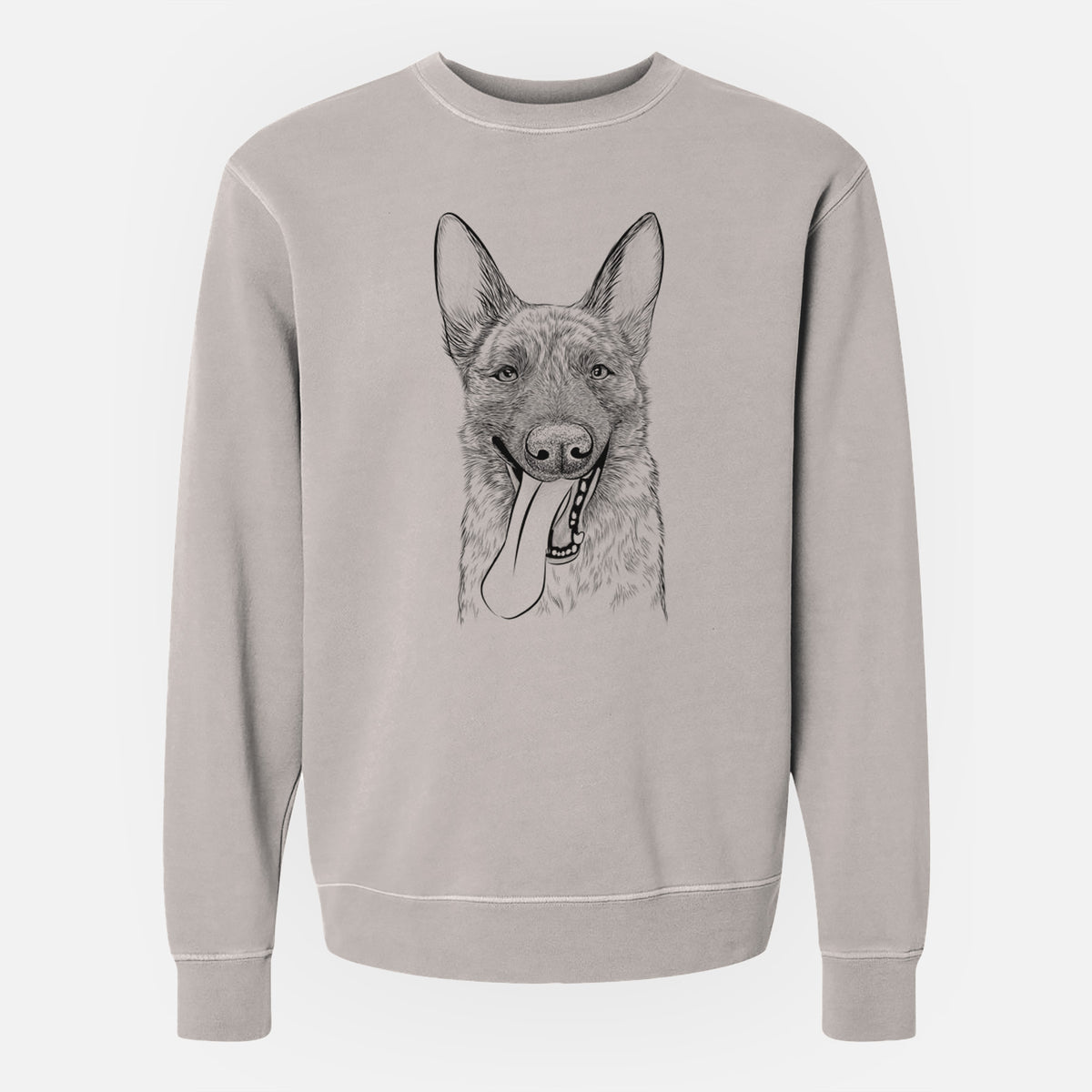 Bare Bessa the Dutch Shepherd - Unisex Pigment Dyed Crew Sweatshirt