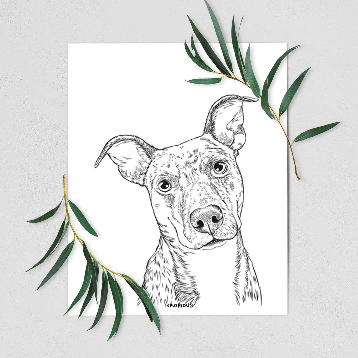 Bianca the Mixed Breed Art Print