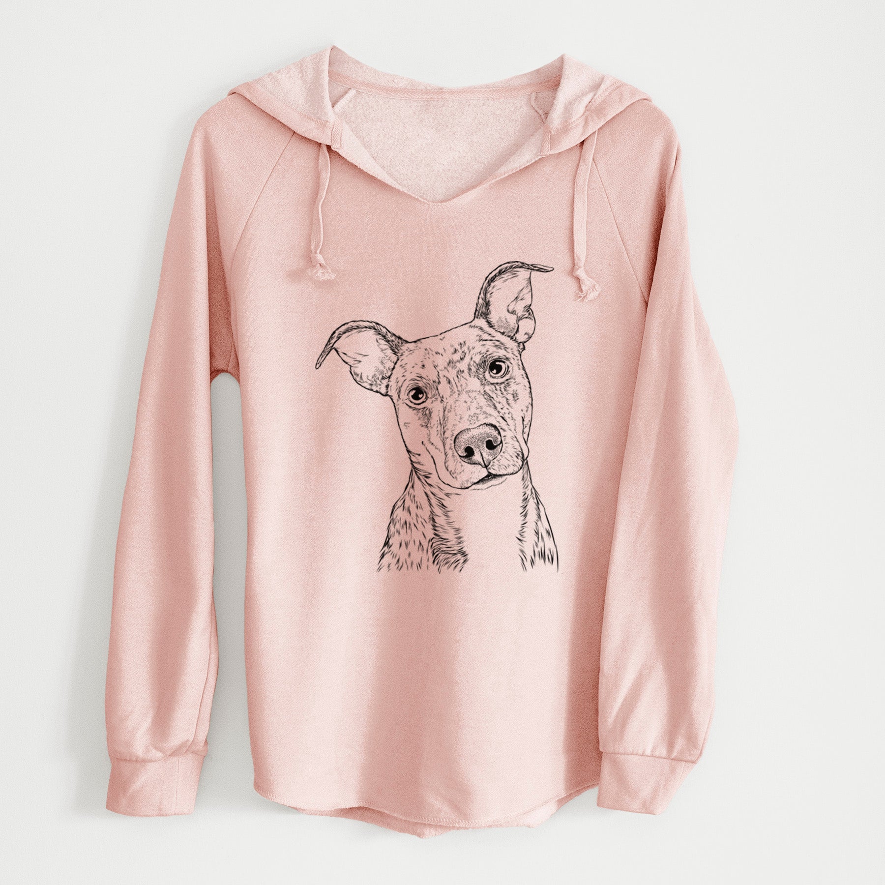 Bare Bianca the Mixed Breed - Cali Wave Hooded Sweatshirt