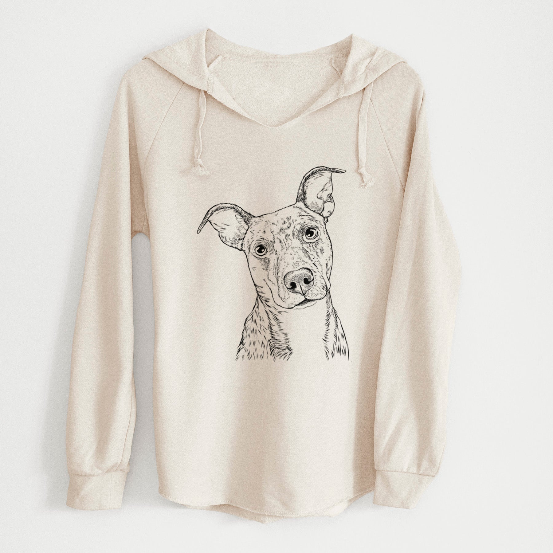 Bare Bianca the Mixed Breed - Cali Wave Hooded Sweatshirt
