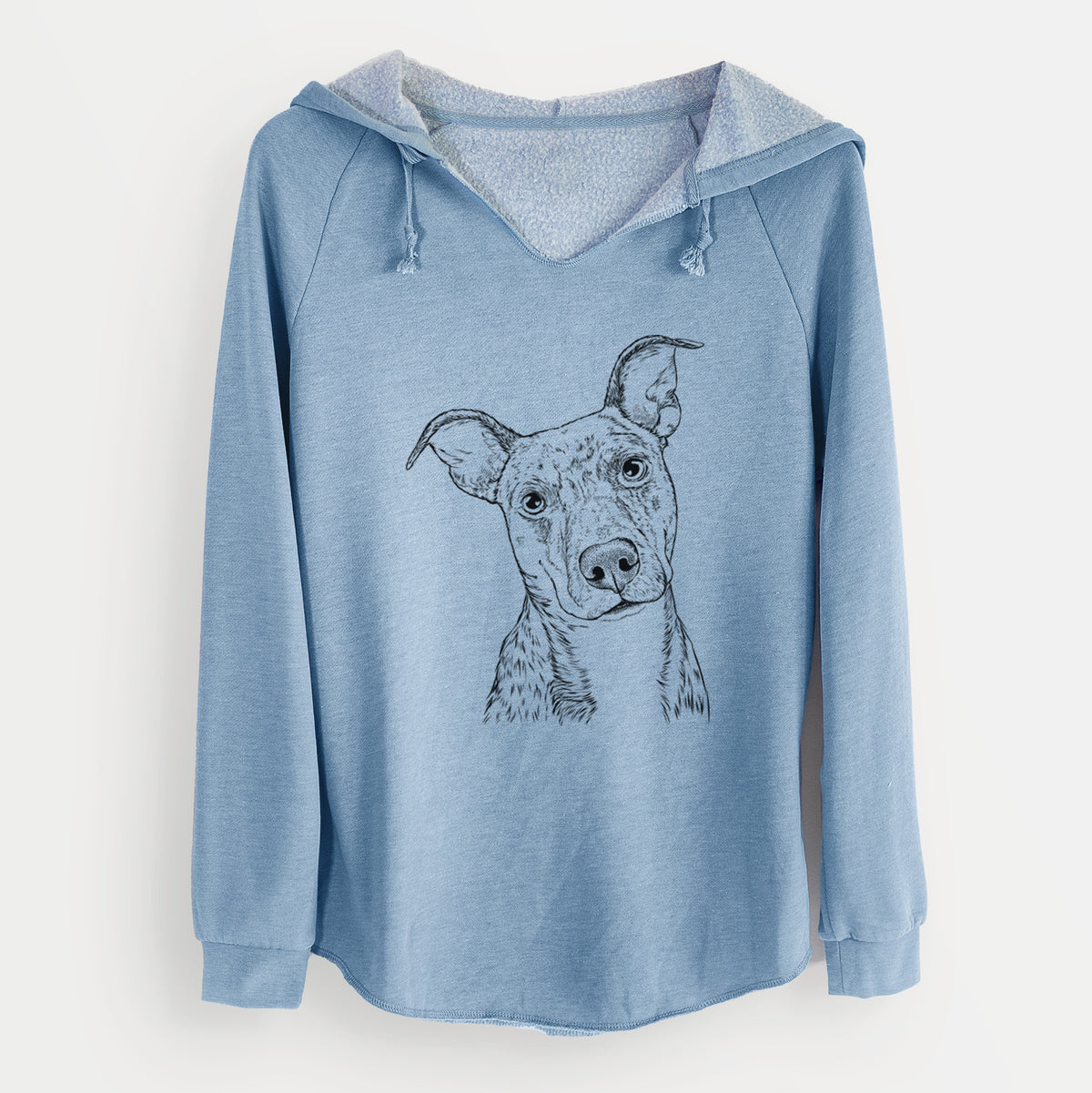 Bare Bianca the Mixed Breed - Cali Wave Hooded Sweatshirt