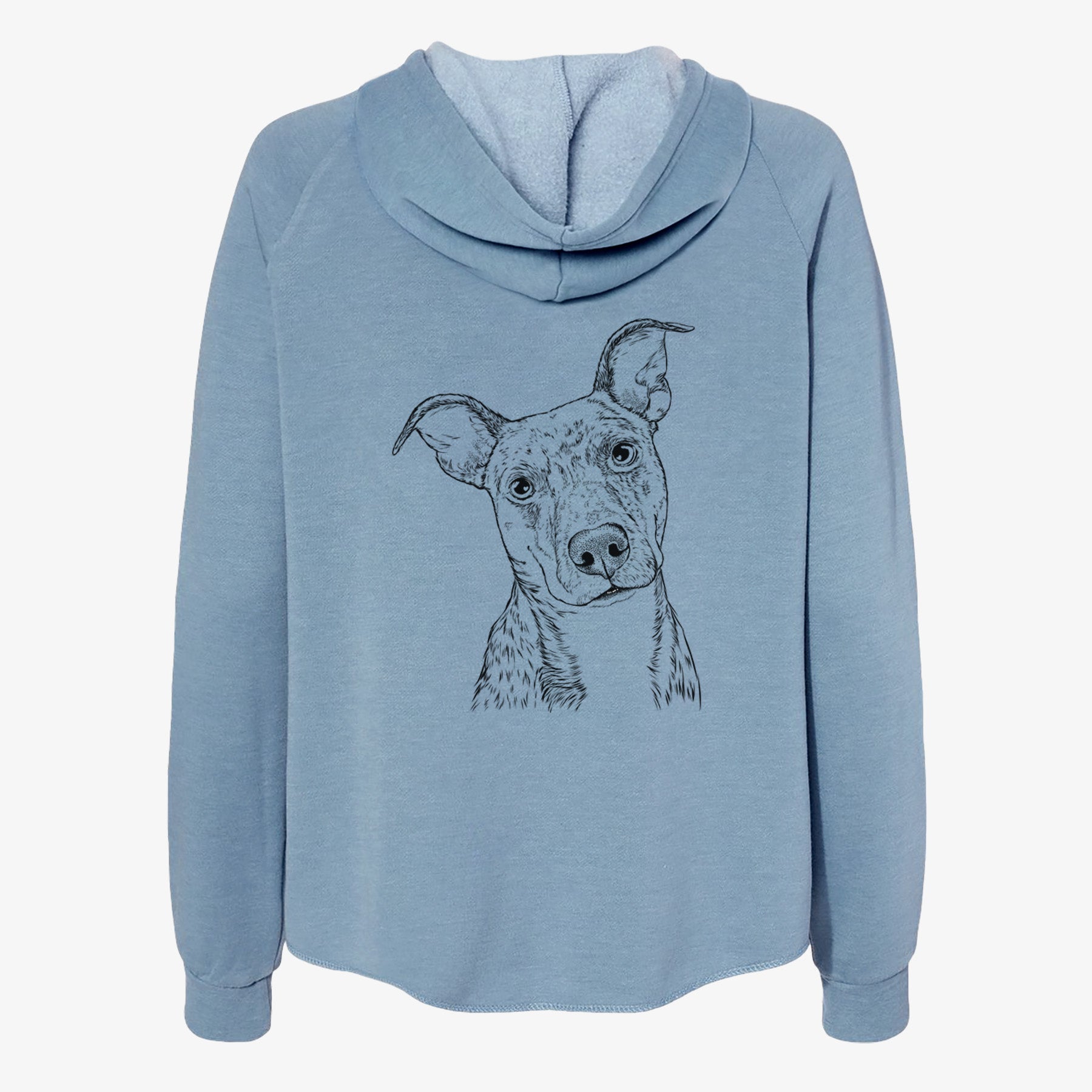 Bianca the Mixed Breed - Women's Cali Wave Zip-Up Sweatshirt