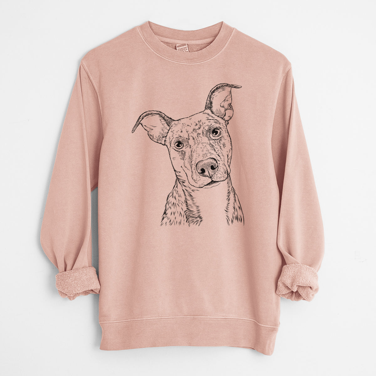 Bare Bianca the Mixed Breed - Unisex Pigment Dyed Crew Sweatshirt