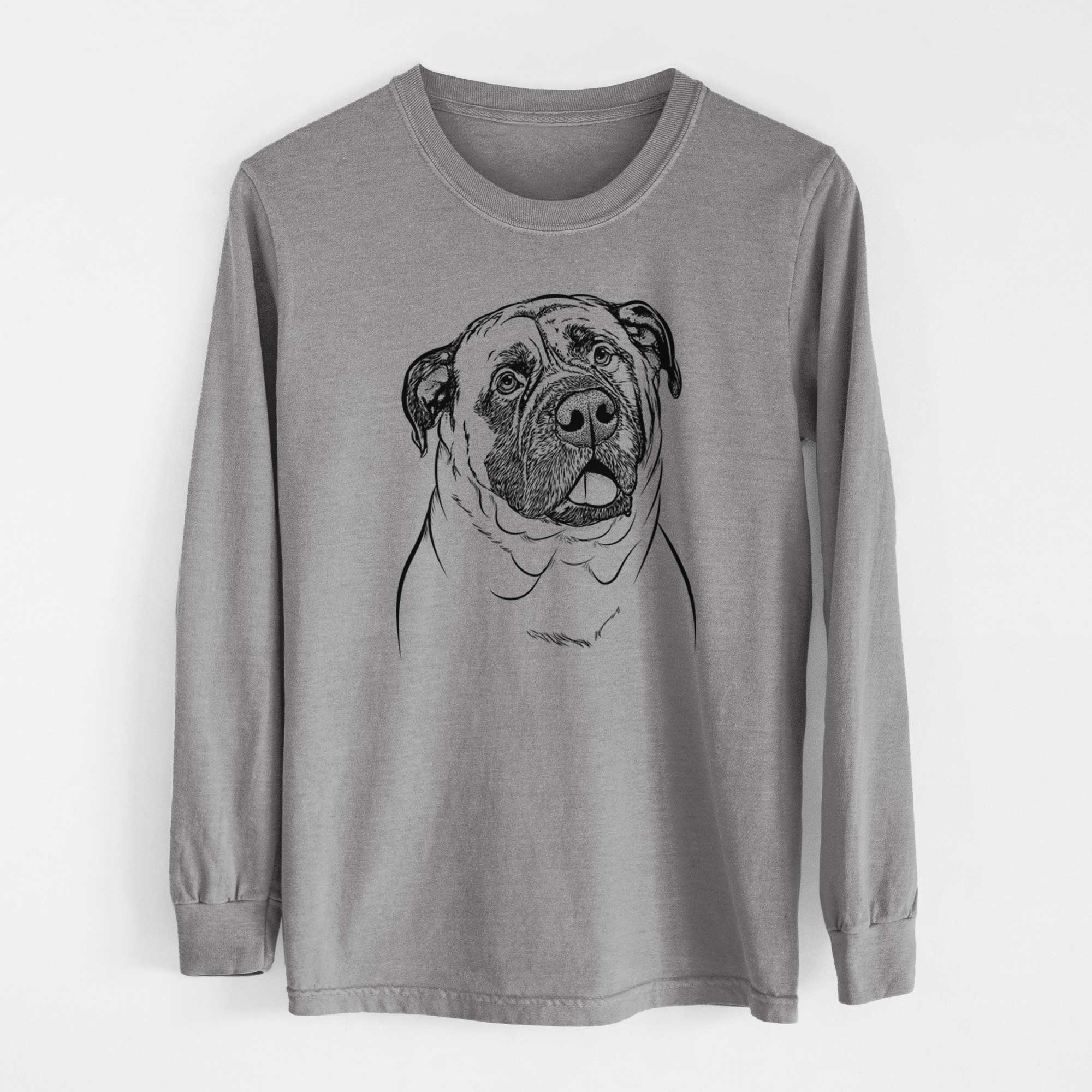 Bare Big P the English Mastiff - Heavyweight 100% Cotton Long Sleeve