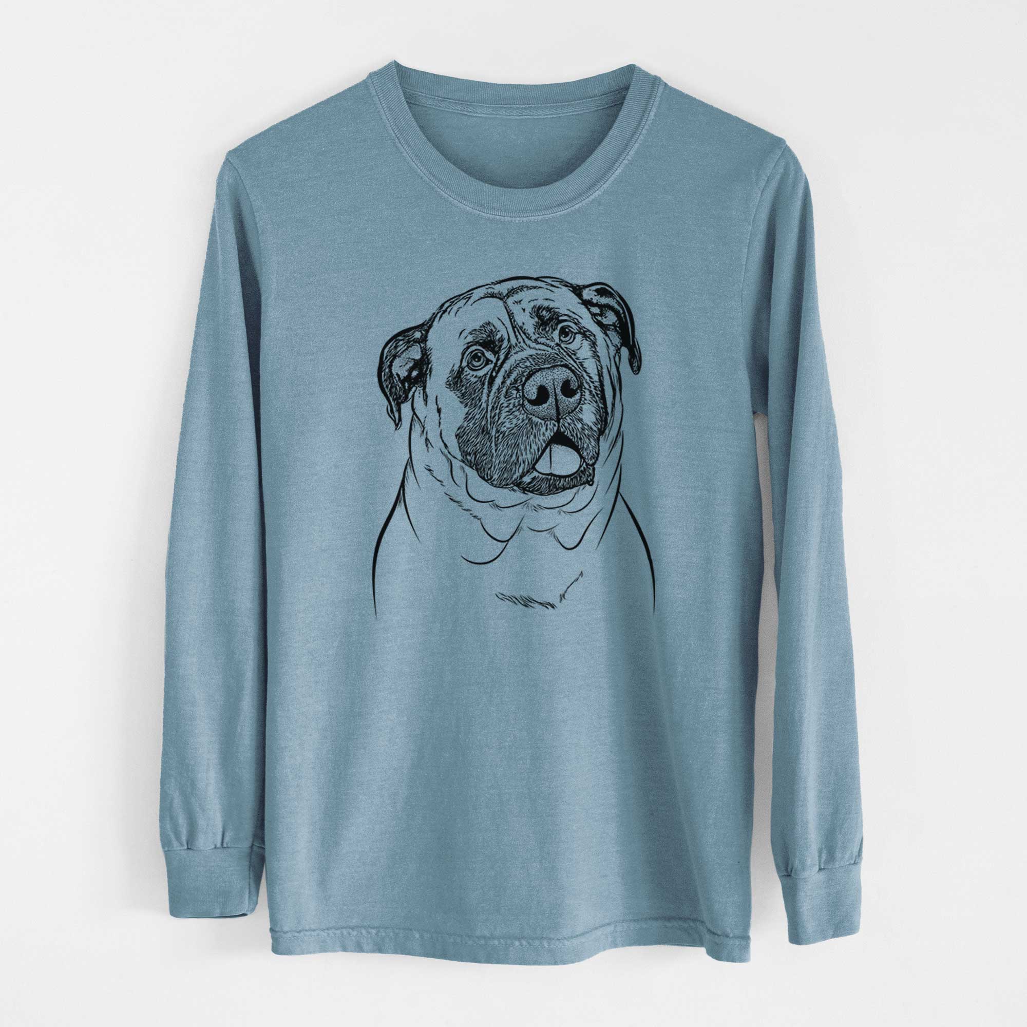 Bare Big P the English Mastiff - Heavyweight 100% Cotton Long Sleeve