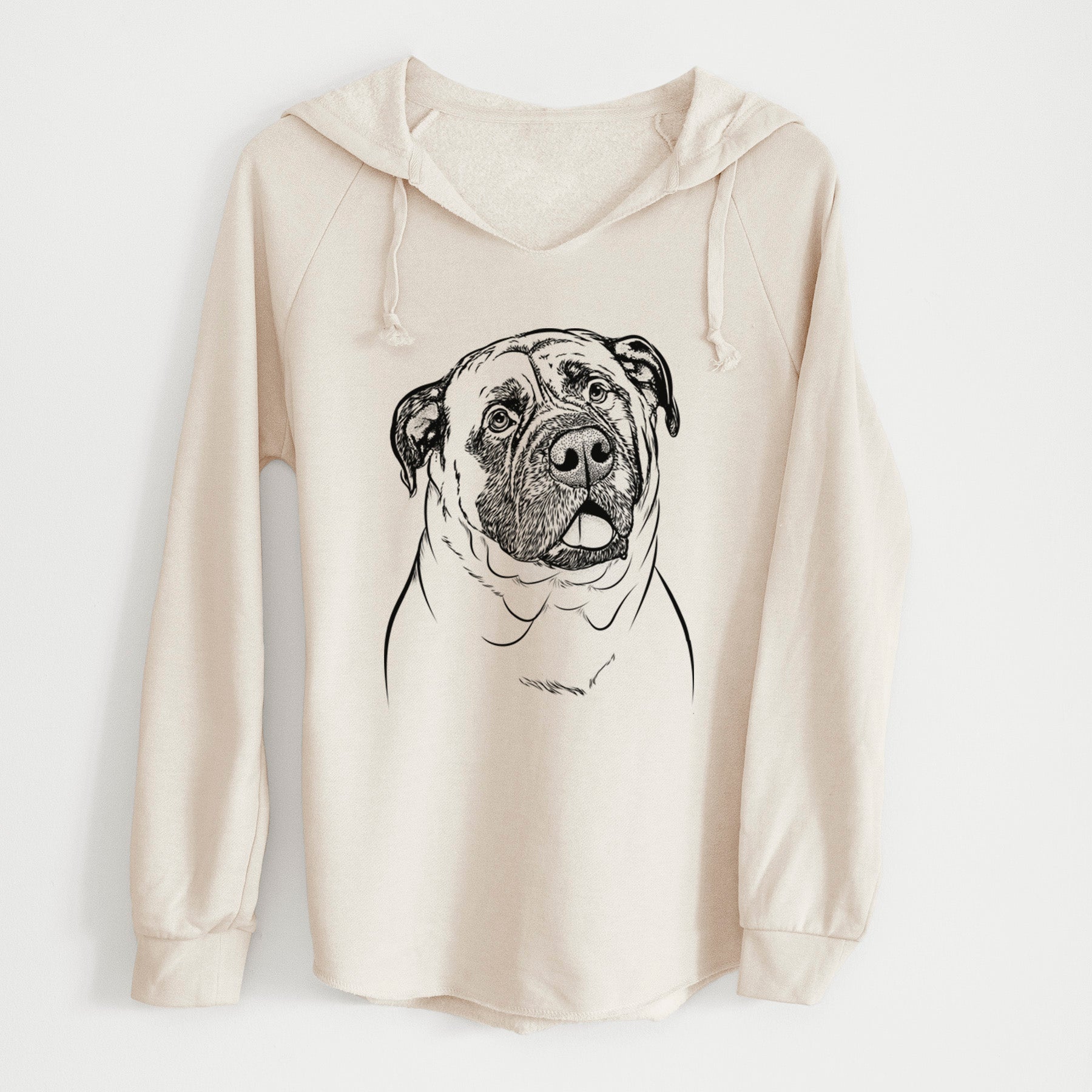 Bare Big P the English Mastiff - Cali Wave Hooded Sweatshirt