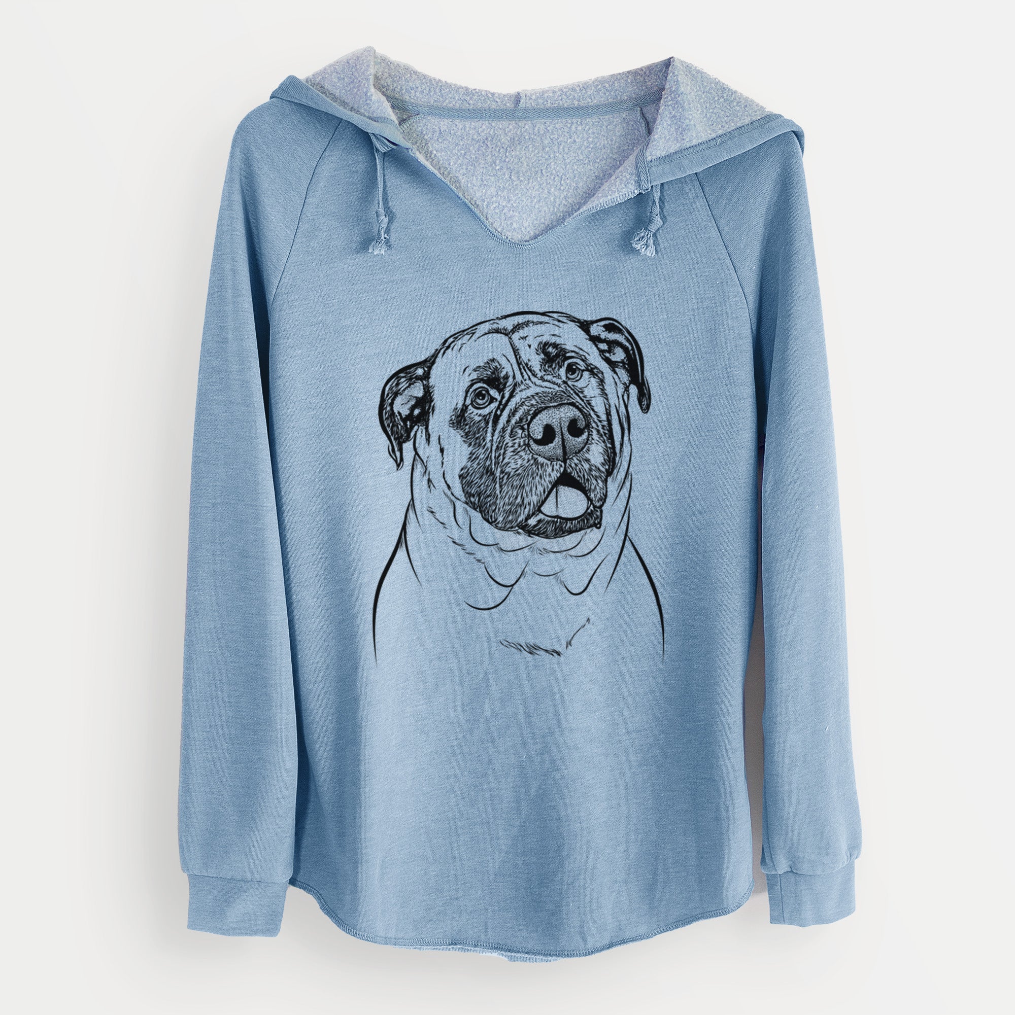 Bare Big P the English Mastiff - Cali Wave Hooded Sweatshirt