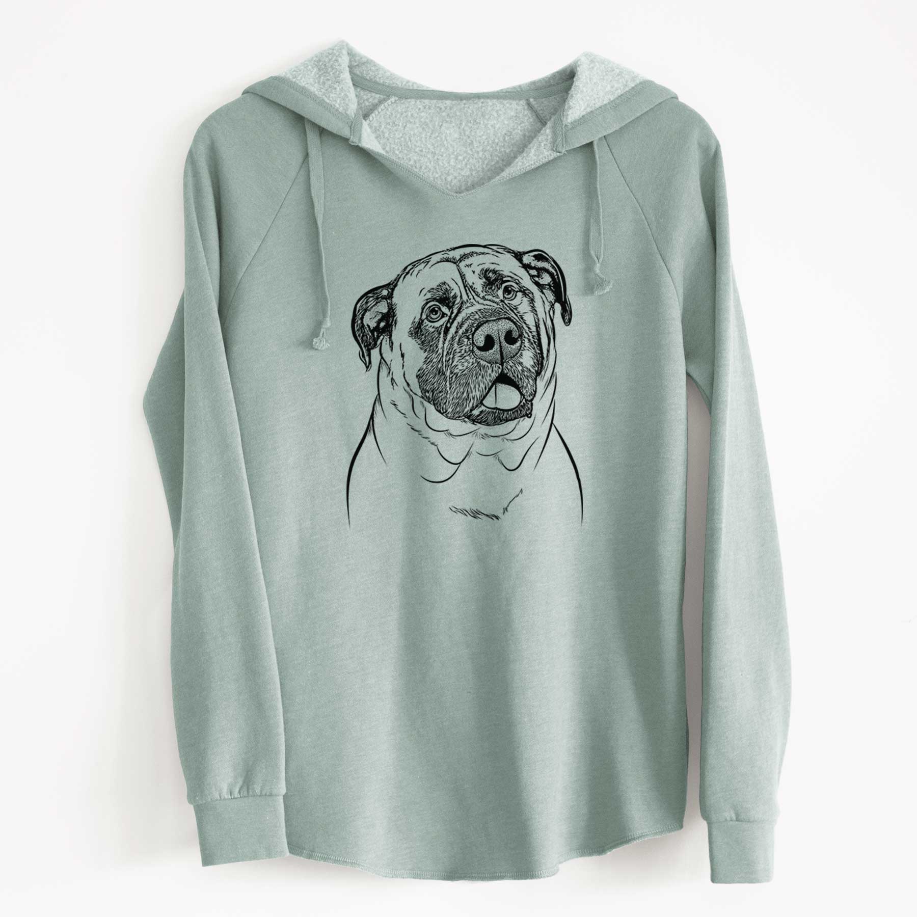 Bare Big P the English Mastiff - Cali Wave Hooded Sweatshirt