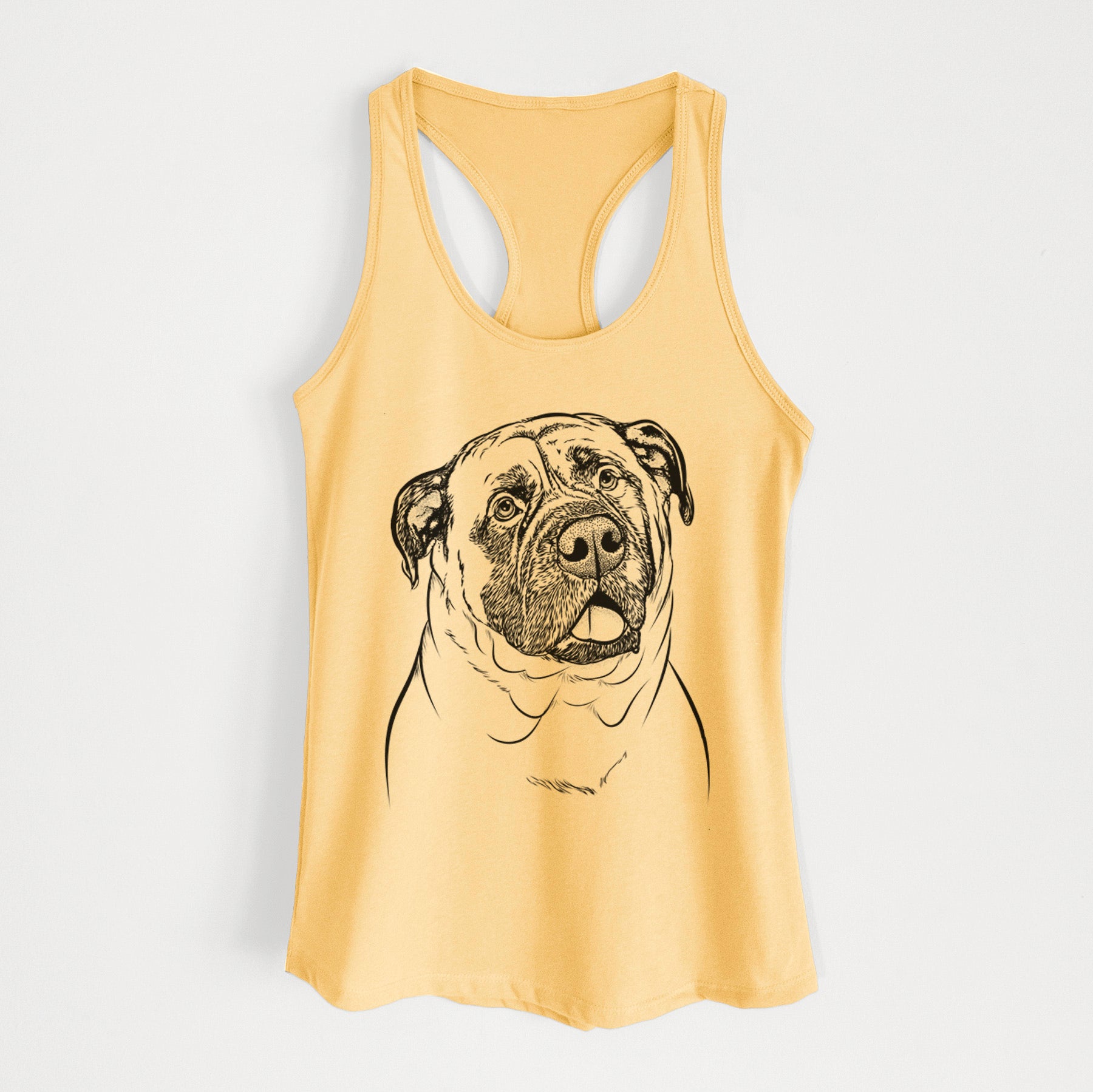 Big P the English Mastiff - Women's Racerback Tanktop