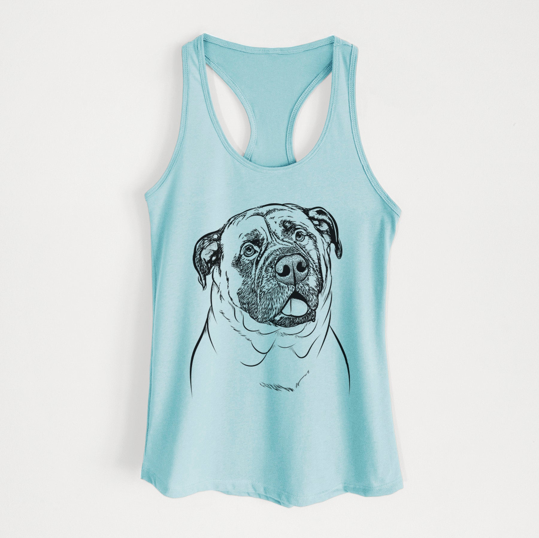 Big P the English Mastiff - Women's Racerback Tanktop