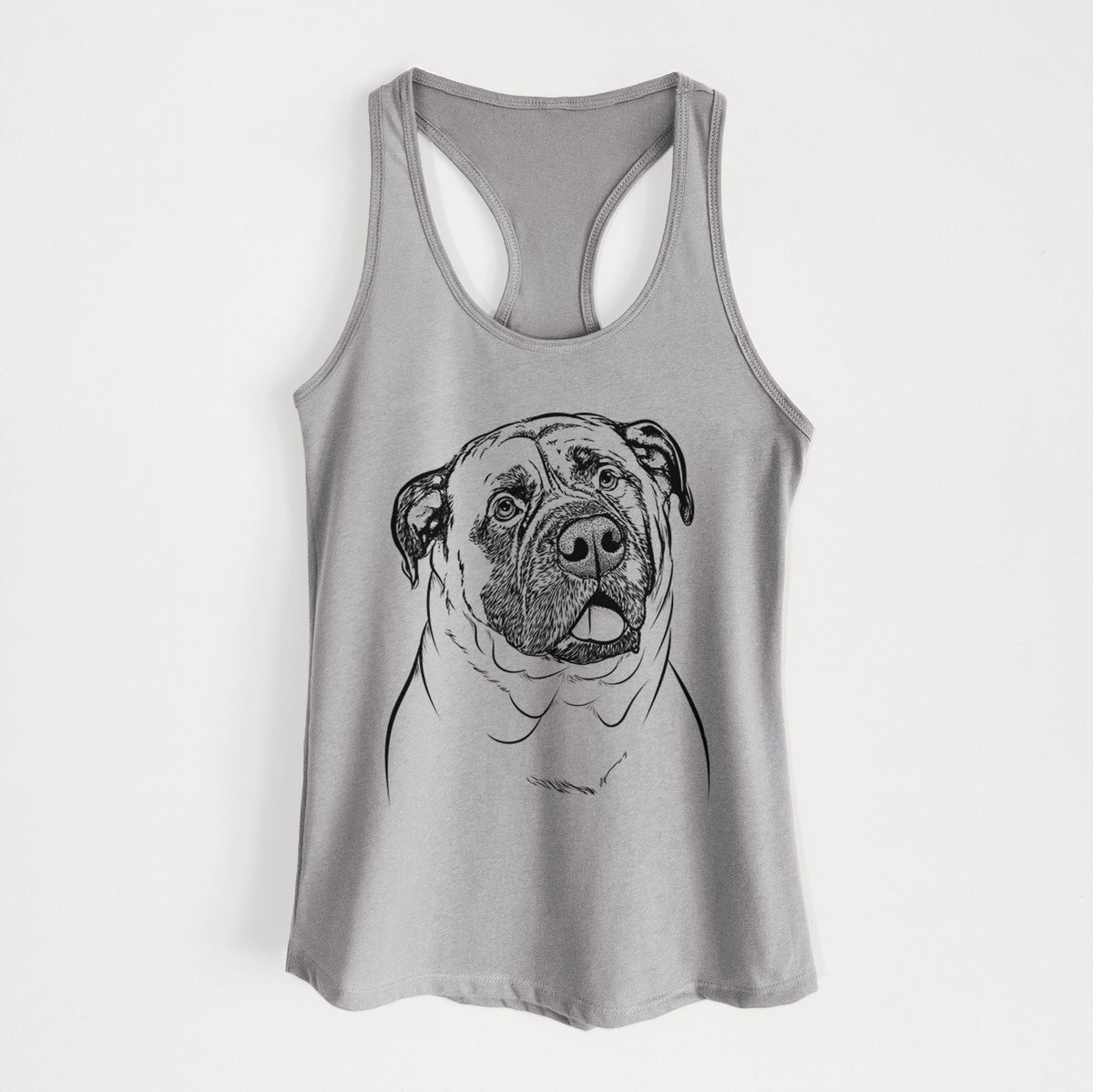 Big P the English Mastiff - Women&#39;s Racerback Tanktop