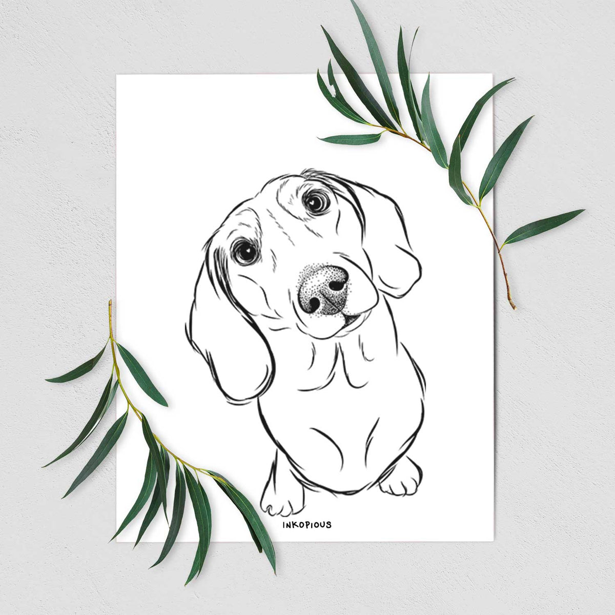 Bill the Dachshund Art Print