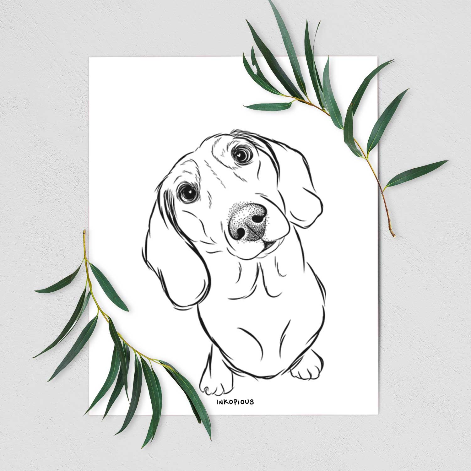 Bill the Dachshund Art Print