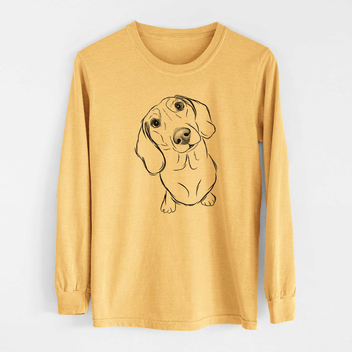Bare Bill the Dachshund - Heavyweight 100% Cotton Long Sleeve