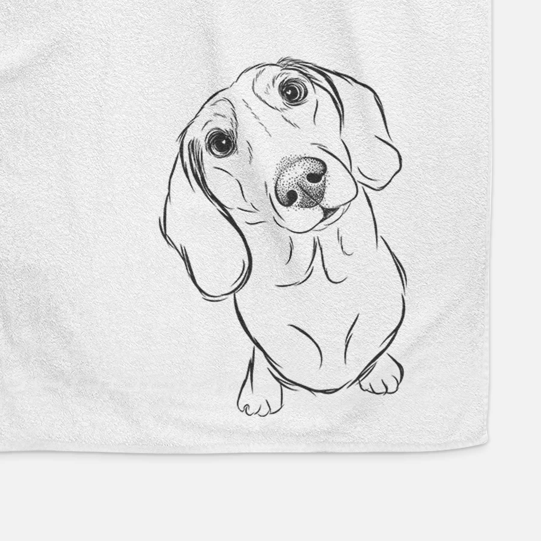 Bill the Dachshund Decorative Hand Towel