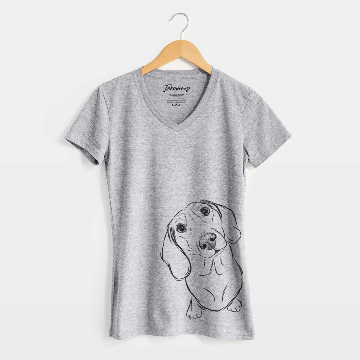 Bare Bill the Dachshund - Women's V-neck Shirt