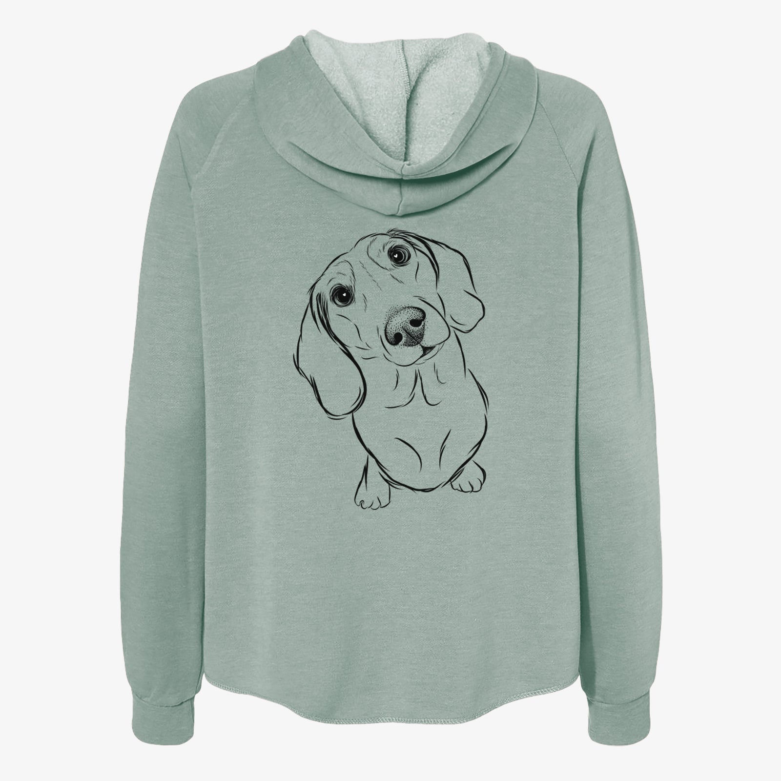 Bill the Dachshund - Women's Cali Wave Zip-Up Sweatshirt