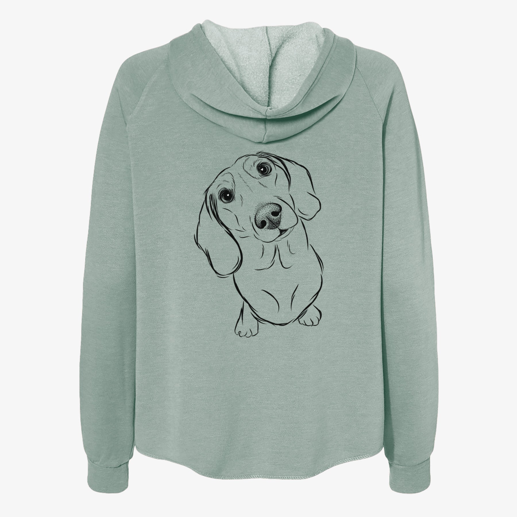 Bill the Dachshund - Women's Cali Wave Zip-Up Sweatshirt