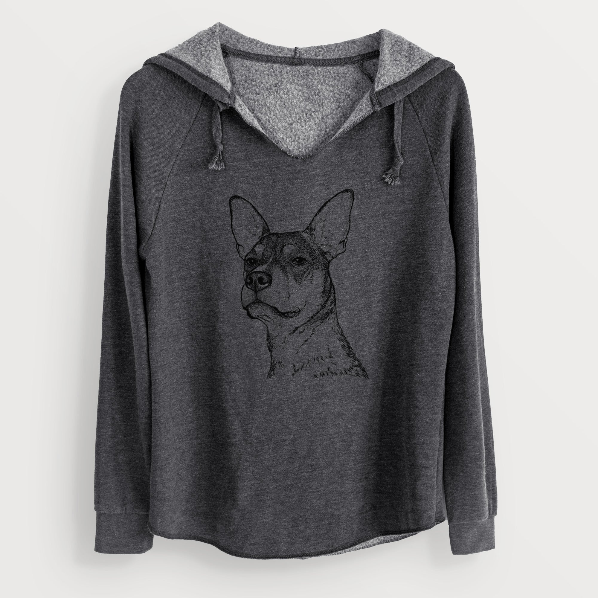 Bare Bill the Heeler Mix - Cali Wave Hooded Sweatshirt