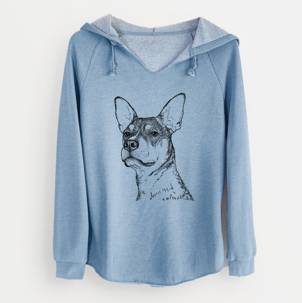 Bare Bill the Heeler Mix - Cali Wave Hooded Sweatshirt