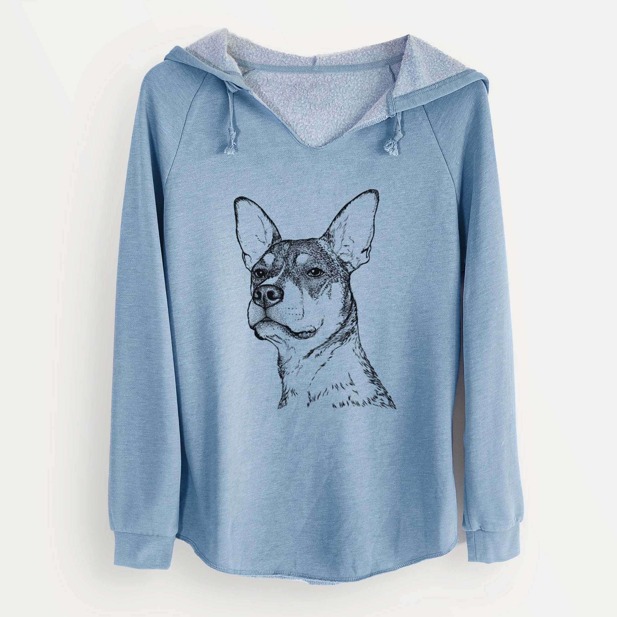 Bare Bill the Heeler Mix - Cali Wave Hooded Sweatshirt