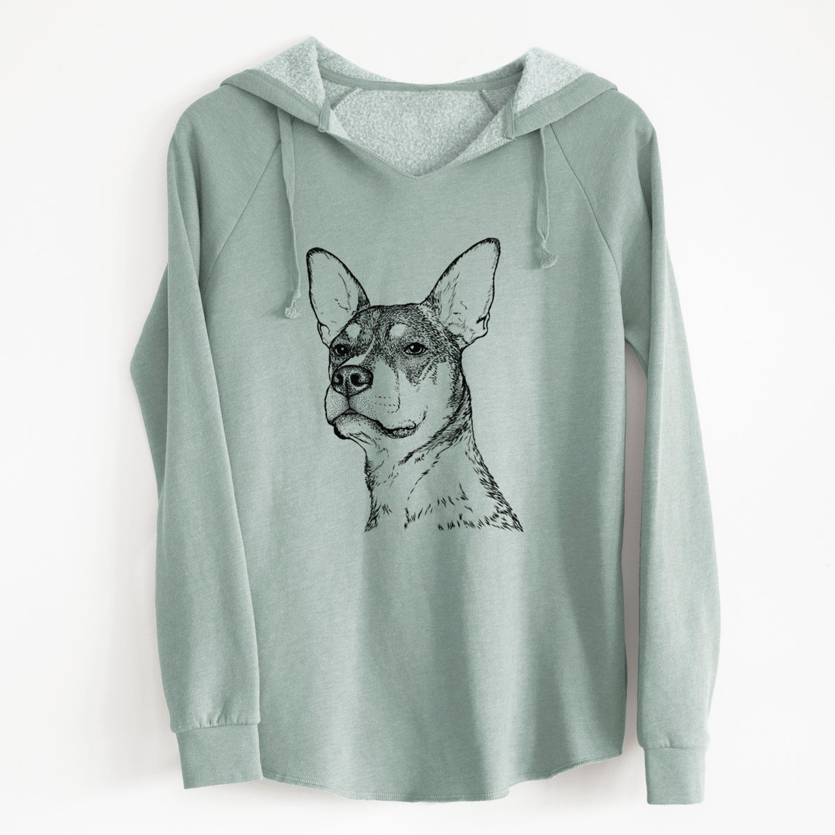 Bare Bill the Heeler Mix - Cali Wave Hooded Sweatshirt