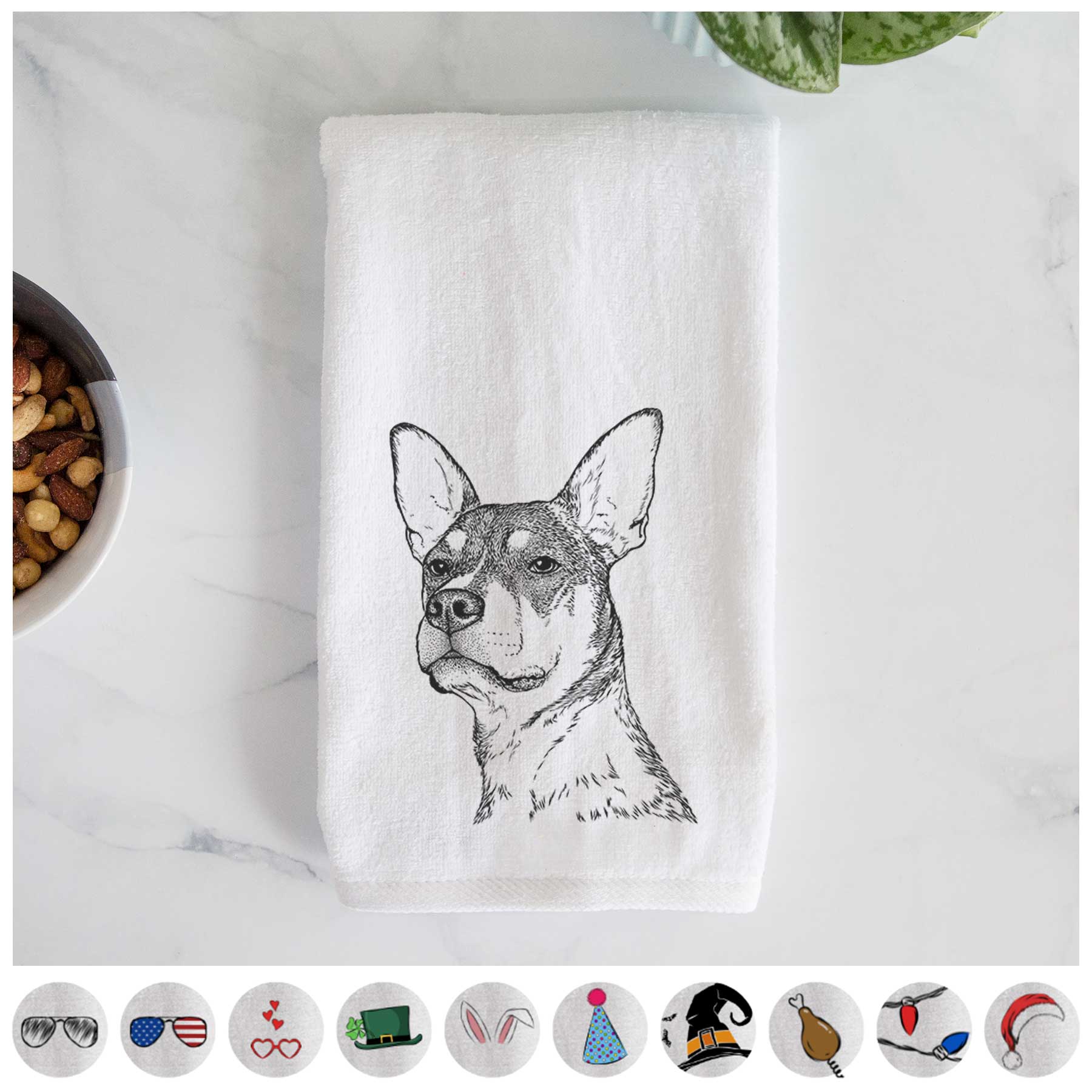 Bill the Heeler Mix Decorative Hand Towel