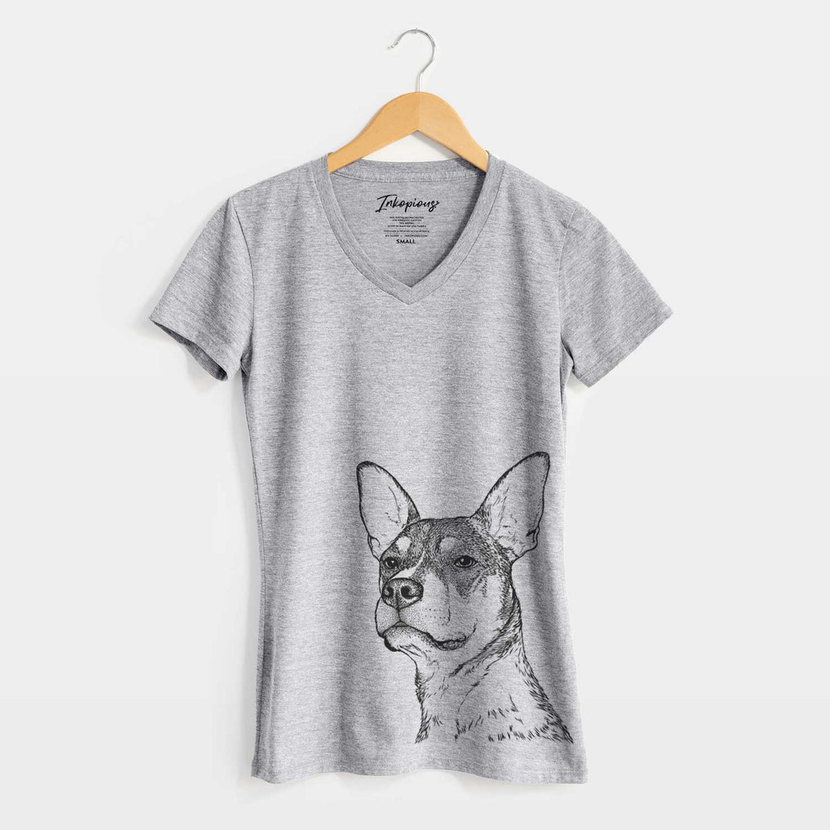 Bare Bill the Heeler Mix - Women's V-neck Shirt