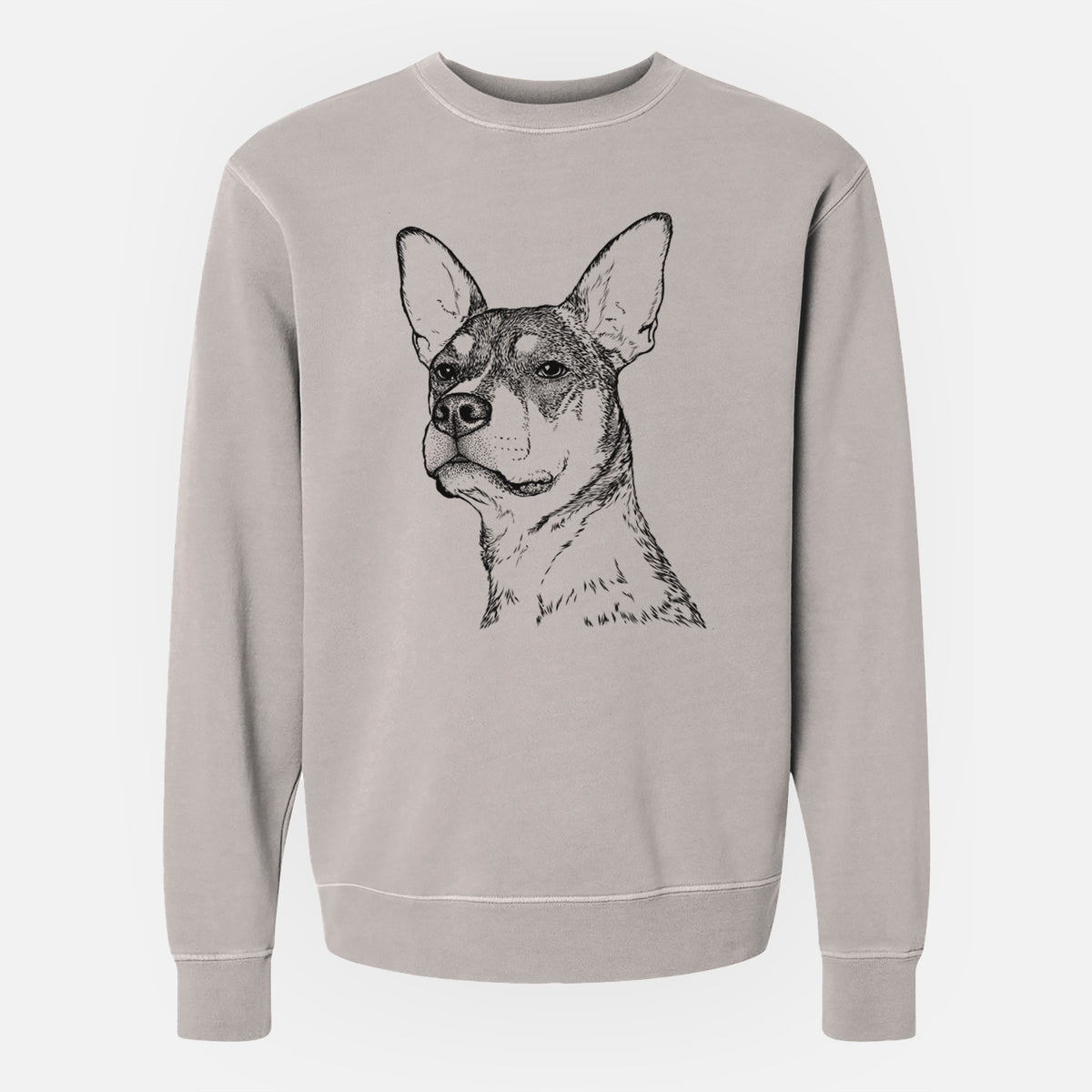 Bare Bill the Heeler Mix - Unisex Pigment Dyed Crew Sweatshirt