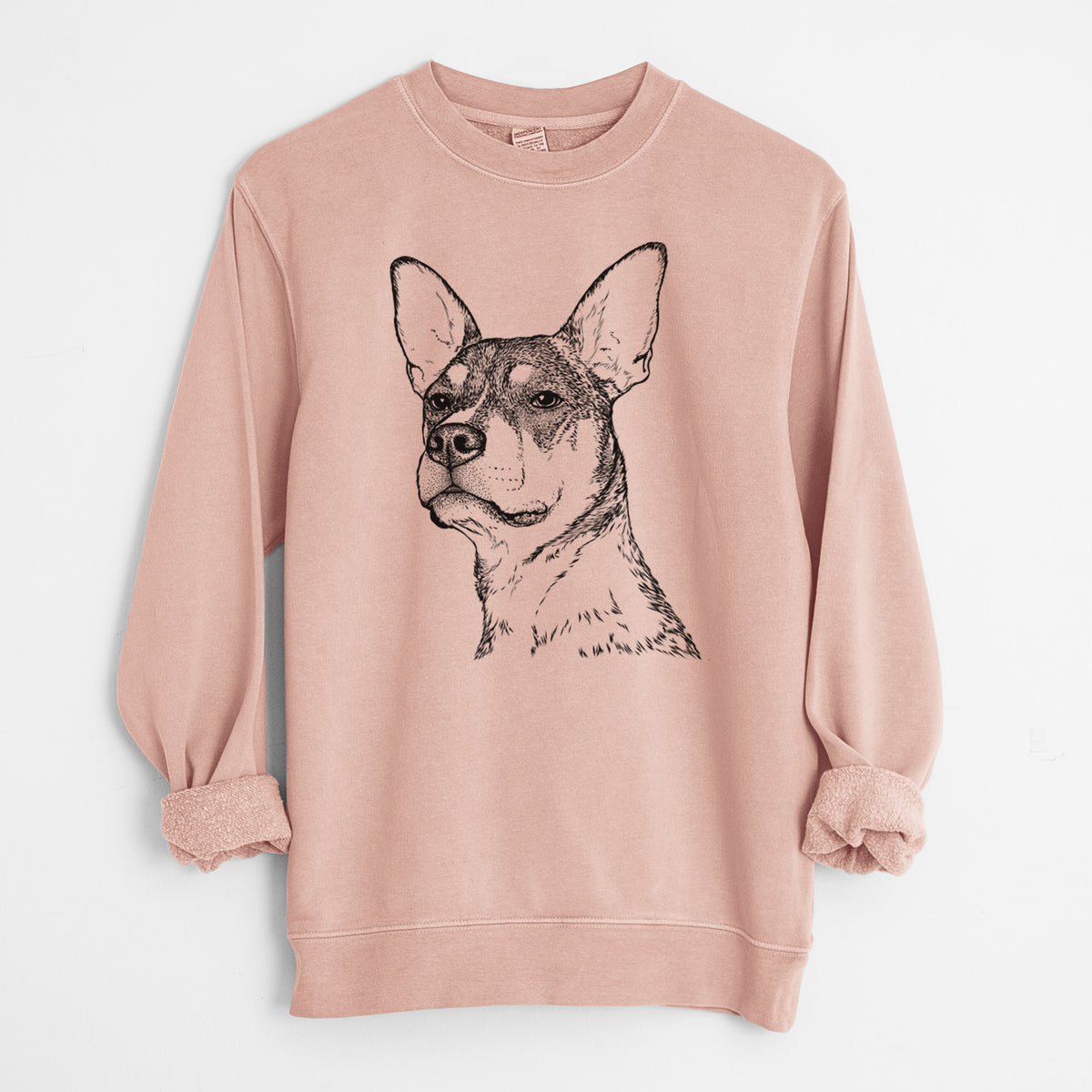 Bare Bill the Heeler Mix - Unisex Pigment Dyed Crew Sweatshirt