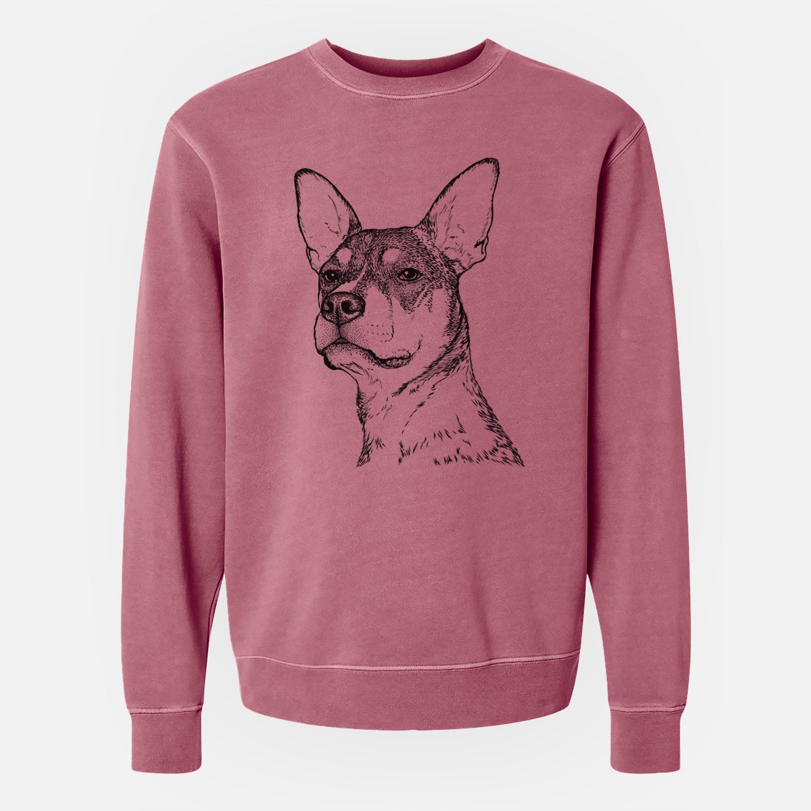 Bare Bill the Heeler Mix - Unisex Pigment Dyed Crew Sweatshirt