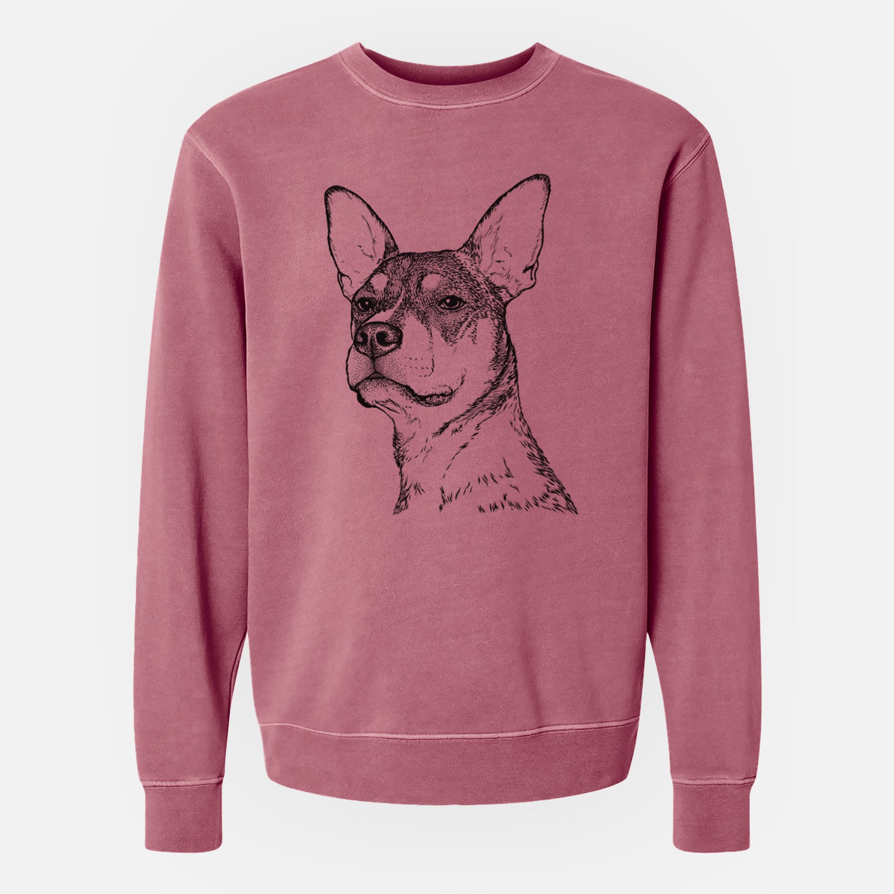 Bare Bill the Heeler Mix - Unisex Pigment Dyed Crew Sweatshirt