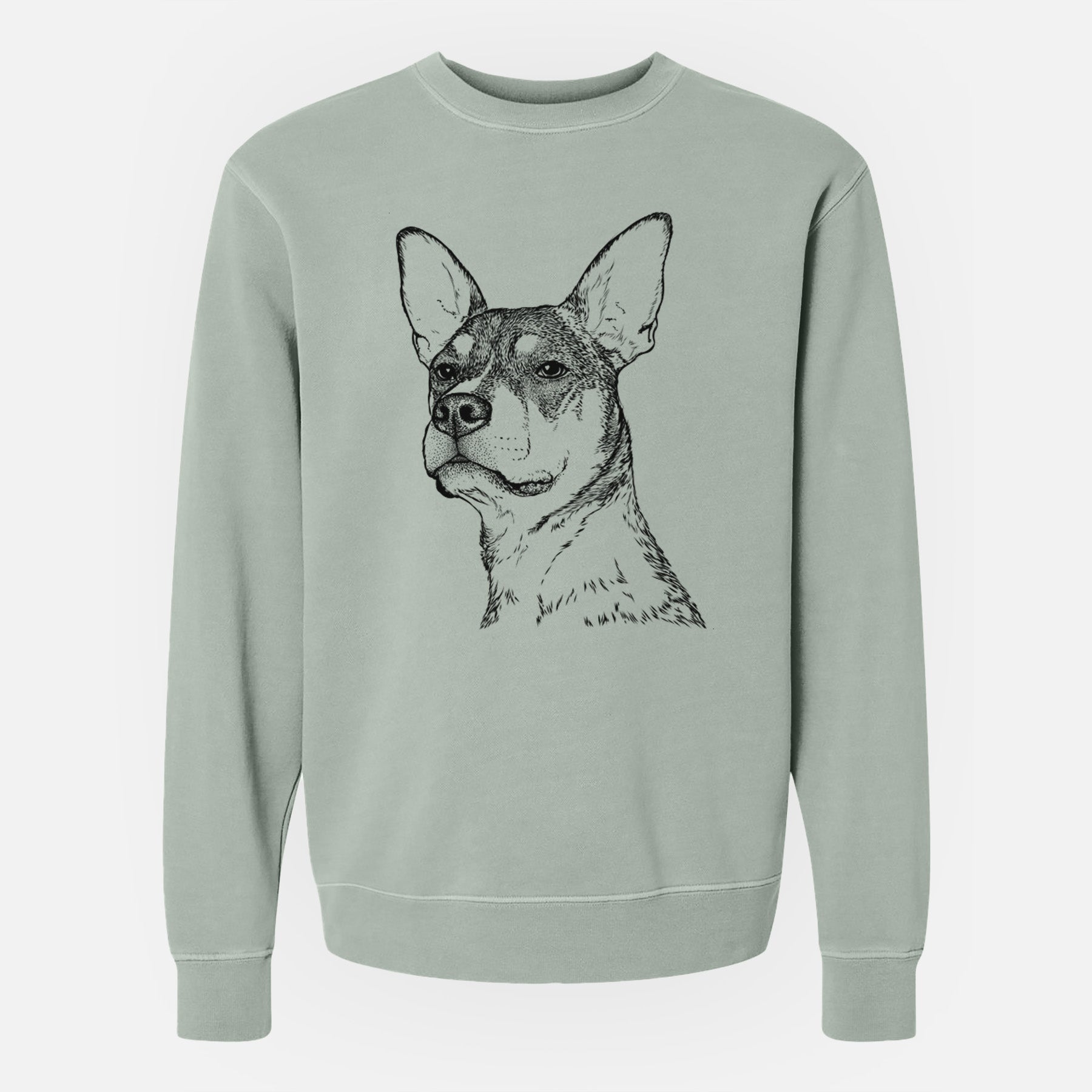 Bare Bill the Heeler Mix - Unisex Pigment Dyed Crew Sweatshirt