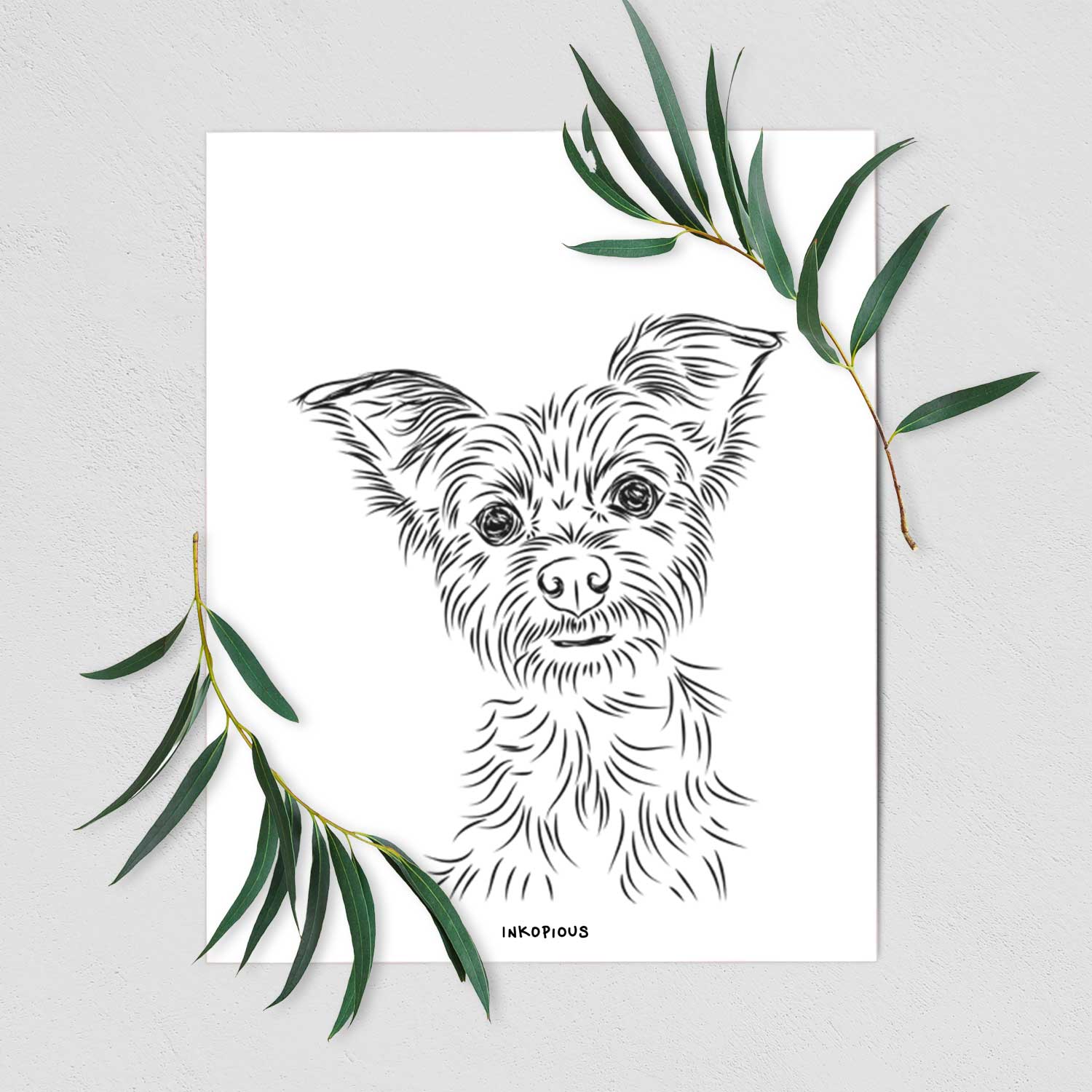 Bingo the Yorkshire Terrier Art Print