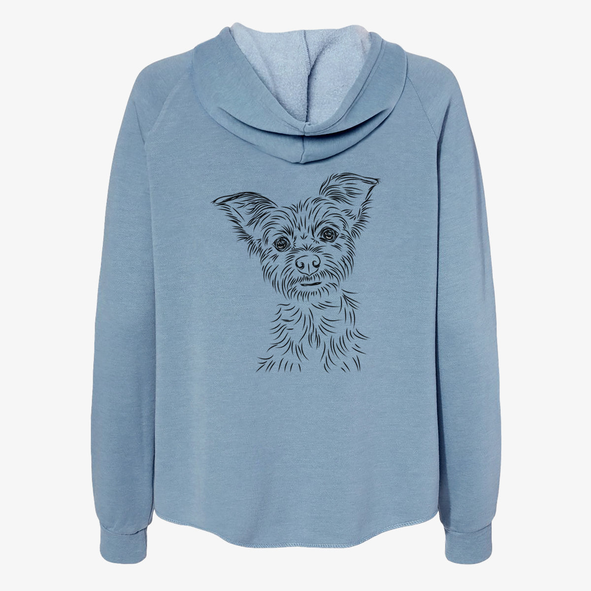 Bingo the Yorkshire Terrier - Women's Cali Wave Zip-Up Sweatshirt