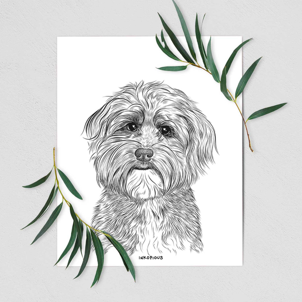 Bingo the Mixed Breed Art Print