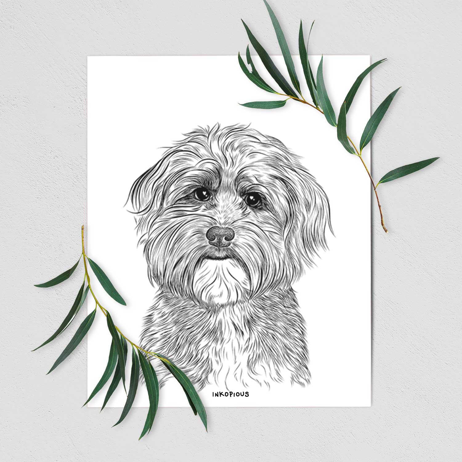 Bingo the Mixed Breed Art Print