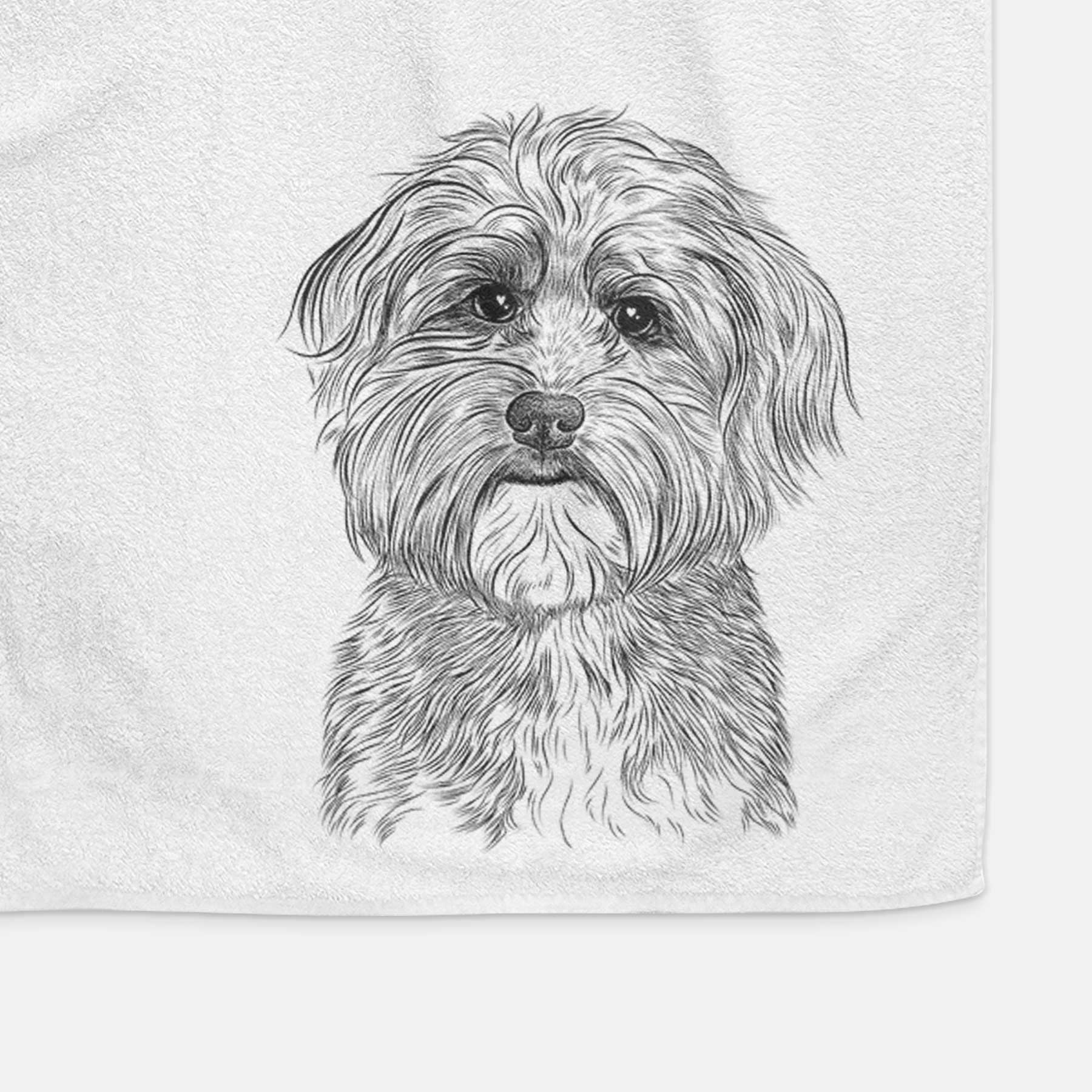 Bingo the Mixed Breed Decorative Hand Towel